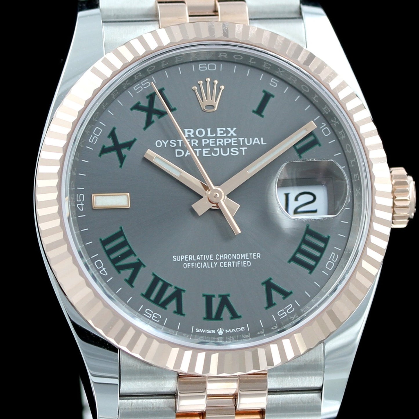Rolex Datejust »Wimbledon« 36 mm, Stahl-Everose Gold, 126231, 2023, B+P