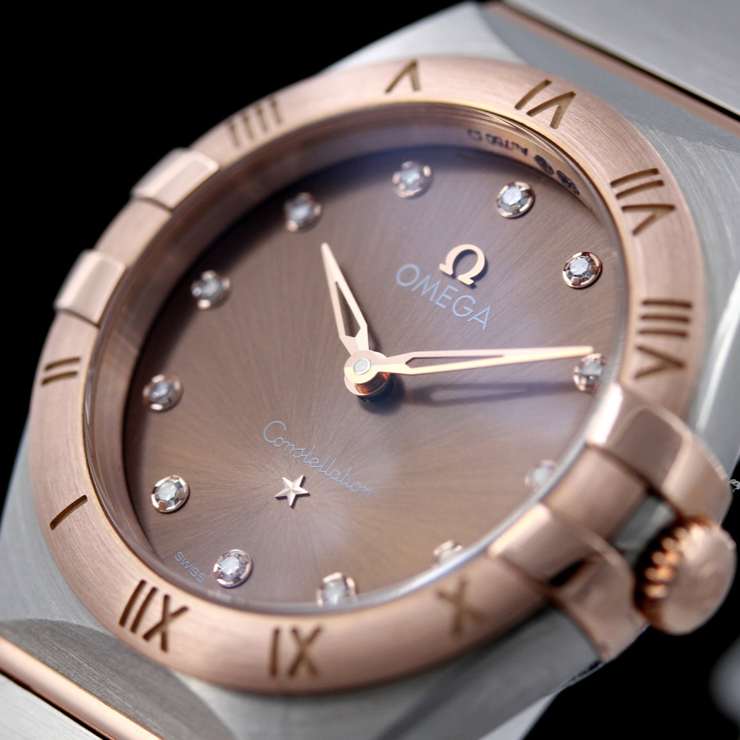 Omega Constellation Lady 28 mm, Rosegold, Ref. 131.20.28.60.63.001, 2022, B+P