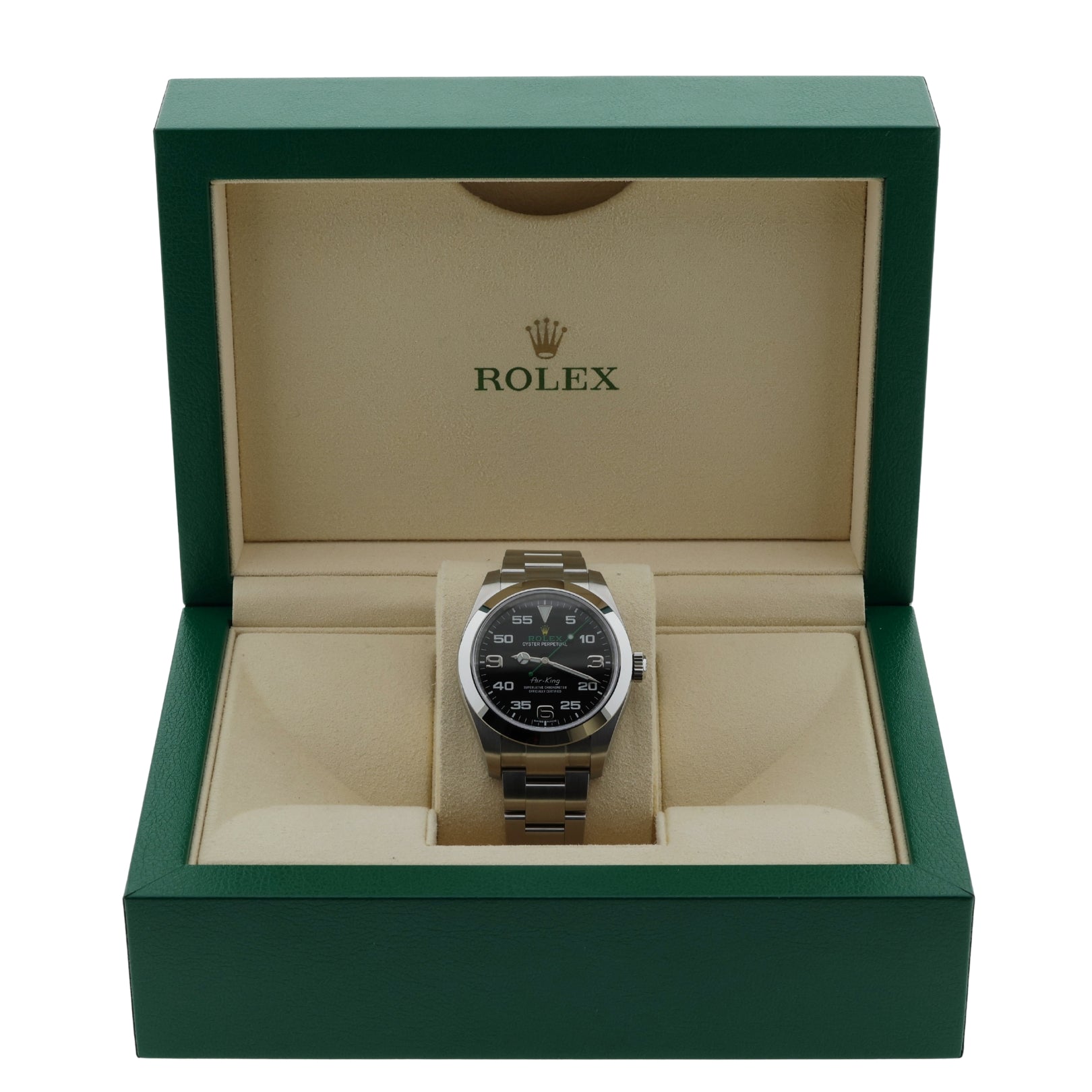 Rolex Air King, Edelstahl, Ref. 116900, 2020, B+P