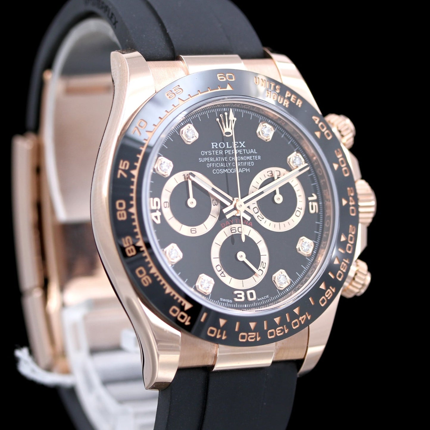 Rolex Daytona Everose, Brillant Zifferblatt, Ref. 116515LN, B+P
