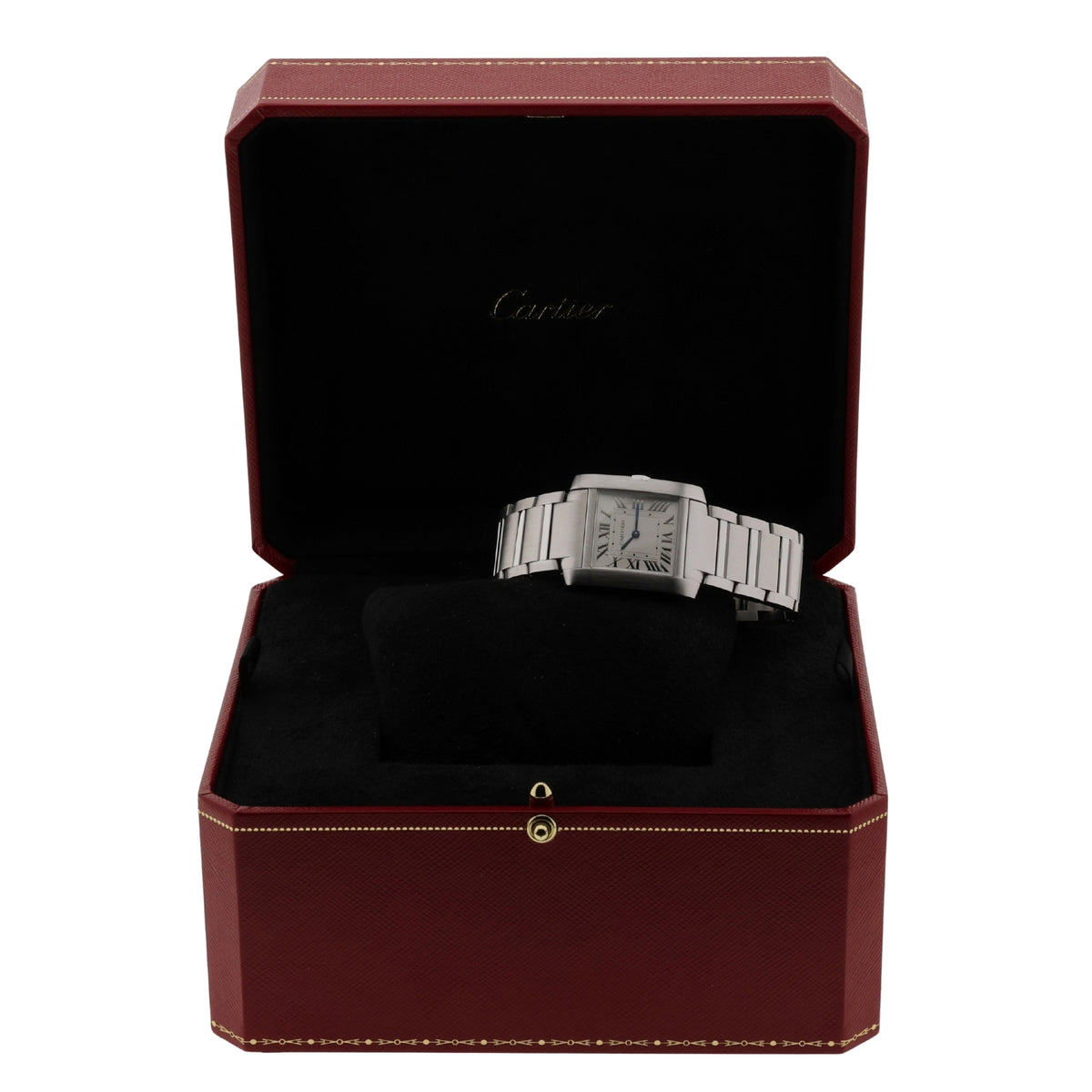 Cartier Tank Française, Edelstahl, 32x27mm, Quarz, Ref. WSTA0074, 11-2024, B+P