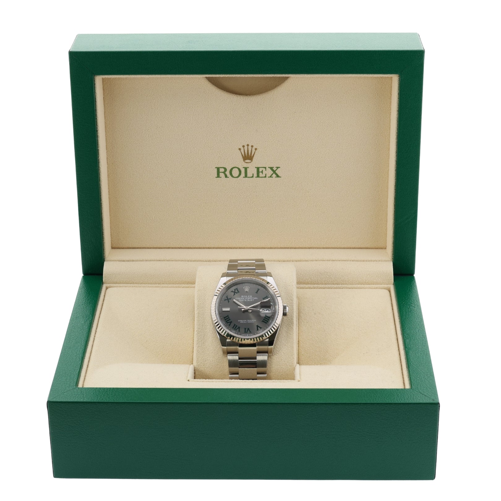 Rolex Datejust 36, Wimbledon Dial, Oyster, Ref. 126234, 2025, B+P