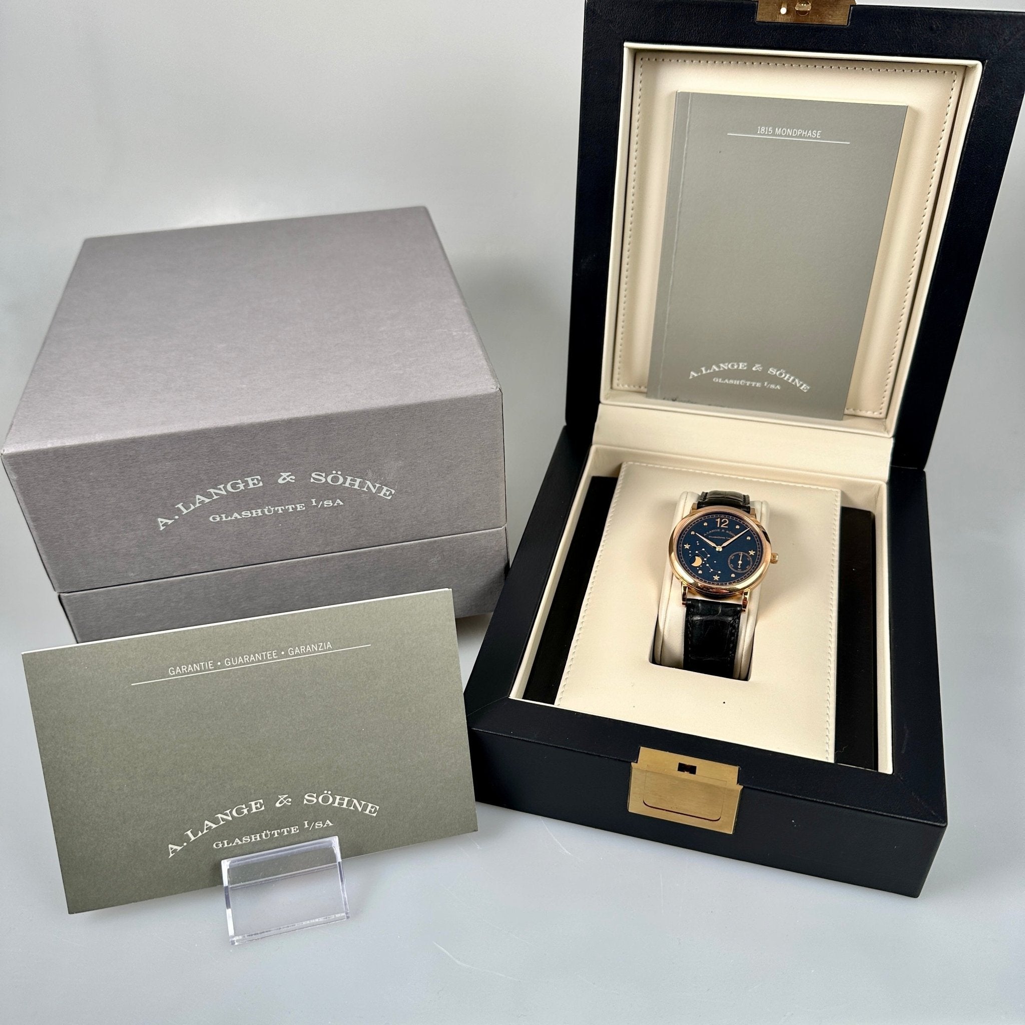 A. Lange & Söhne 1815 Mondphase 36 mm, Emil Lange, Limited Edition 250, Faltschliesse, Ref. 231.031, 1999/DE, B+P - LUXUHRIA