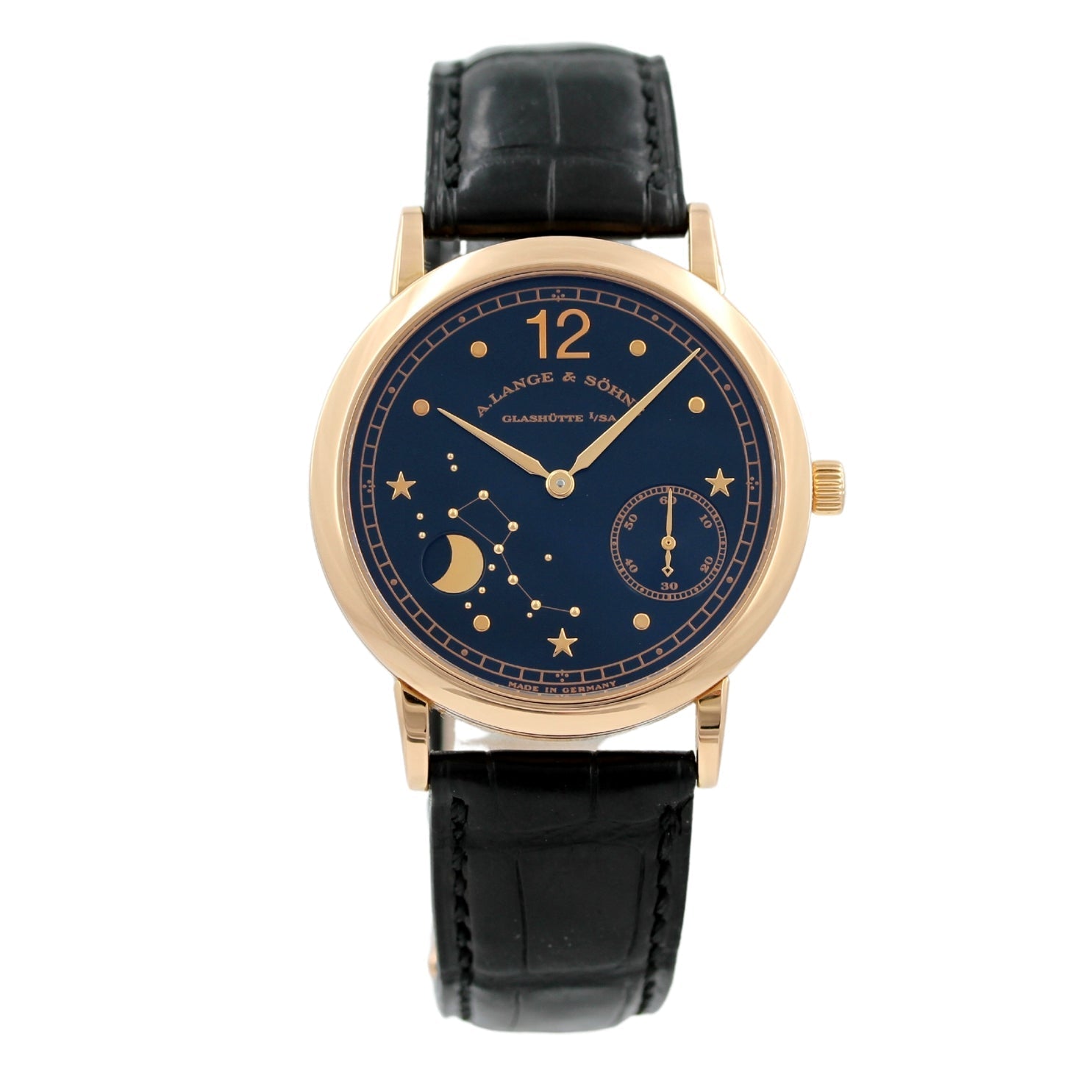 A. Lange & Söhne 1815 Mondphase 36 mm, Emil Lange, Limited Edition 250, Faltschliesse, Ref. 231.031, 1999/DE, B+P - LUXUHRIA