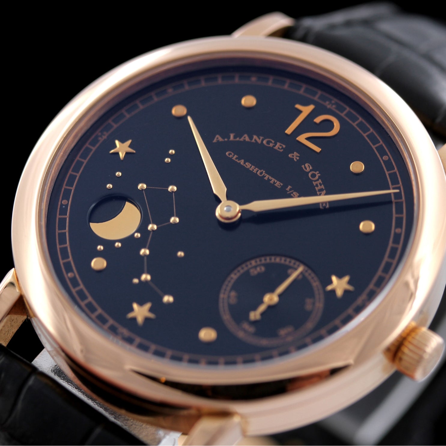A. Lange & Söhne 1815 Mondphase 36 mm, Emil Lange, Limited Edition 250, Faltschliesse, Ref. 231.031, 1999/DE, B+P - LUXUHRIA