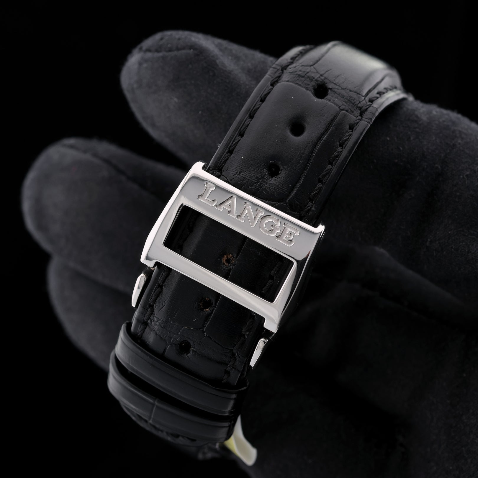 A. Lange & Söhne Datograph Flyback Auf/Ab, Up/Down 950er Platin, Faltschliesse, Ref. LSLS4052AD, 405.035, B+P - LUXUHRIA