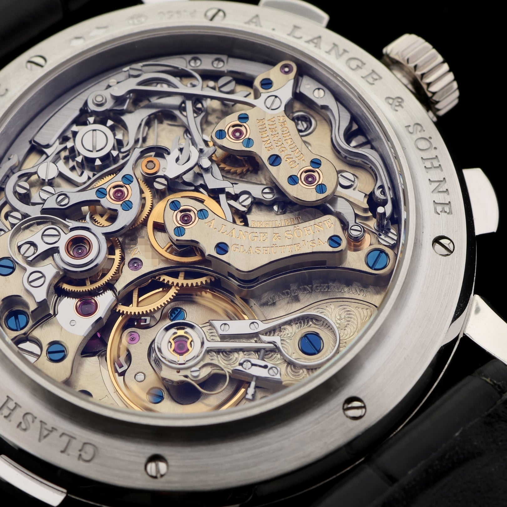 A. Lange & Söhne Datograph Flyback Auf/Ab, Up/Down 950er Platin, Faltschliesse, Ref. LSLS4052AD, 405.035, B+P - LUXUHRIA