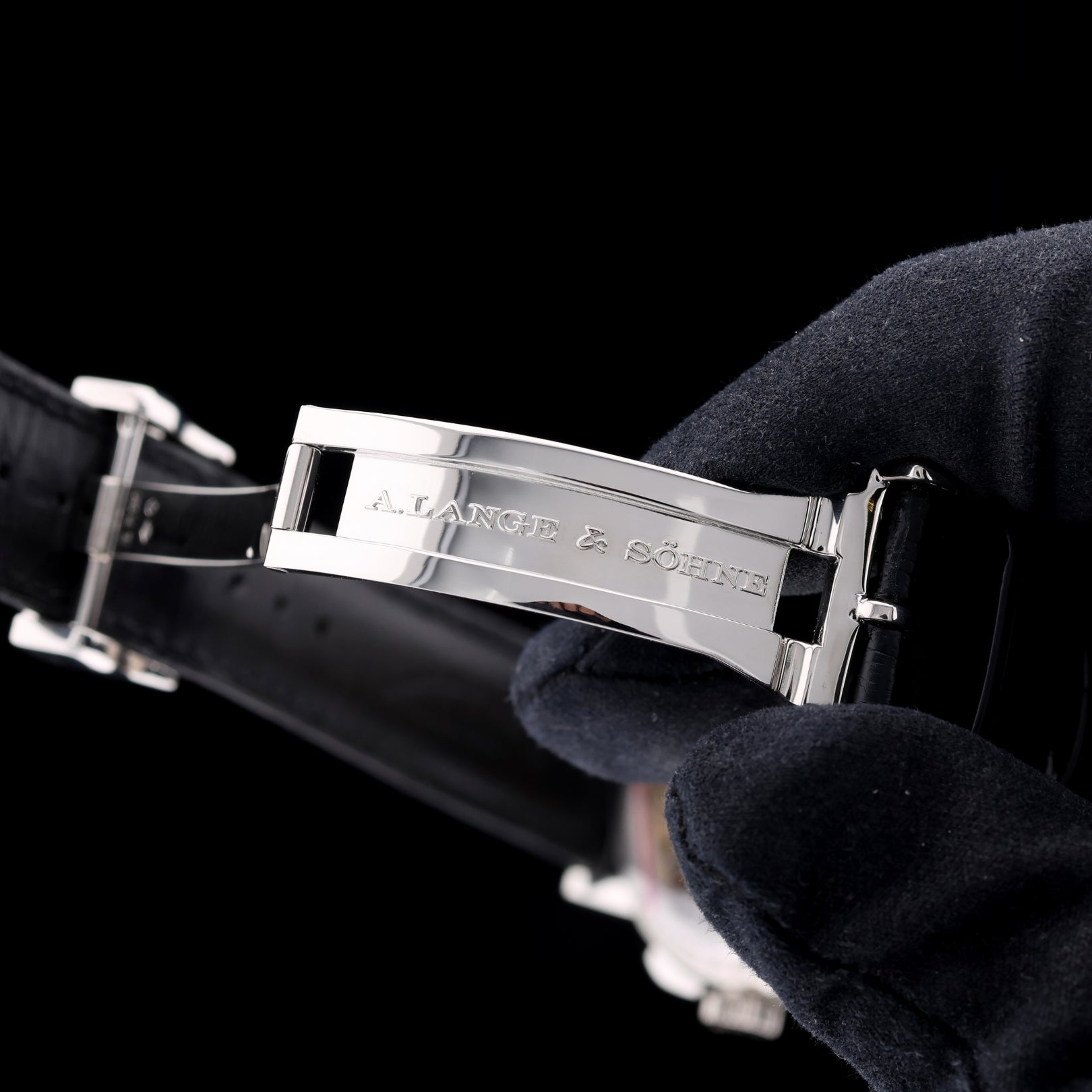 A. Lange & Söhne Datograph Flyback Auf/Ab, Up/Down 950er Platin, Faltschliesse, Ref. LSLS4052AD, 405.035, B+P - LUXUHRIA