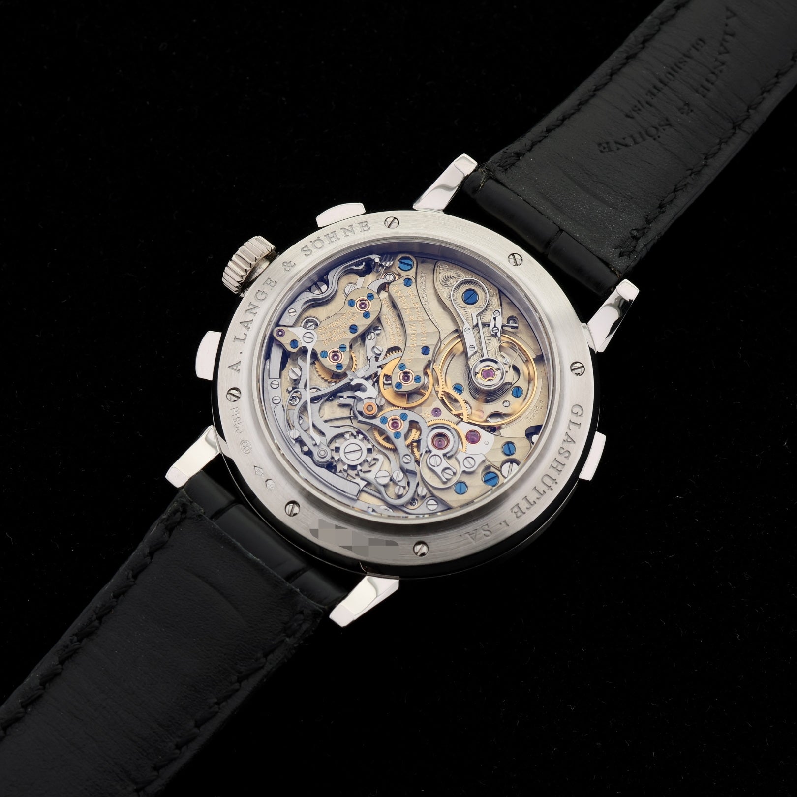 A. Lange & Söhne Datograph Flyback Auf/Ab, Up/Down 950er Platin, Faltschliesse, Ref. LSLS4052AD, 405.035, B+P - LUXUHRIA
