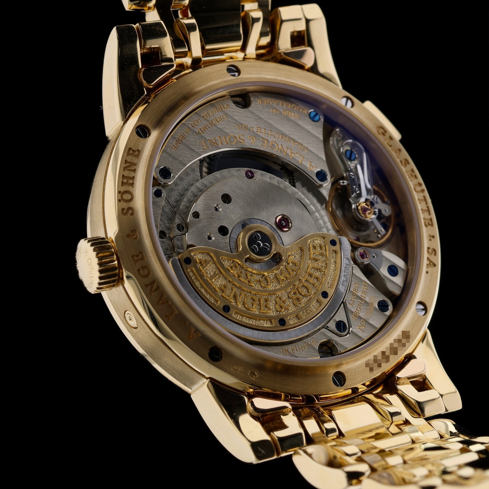 A. Lange & Söhne Langematik Perpetual, Gelbgold, Ref. 310.221E, mit ALS - Service 2025 & ALS - Nachweis, Uhrenbeweger / Box - LUXUHRIA