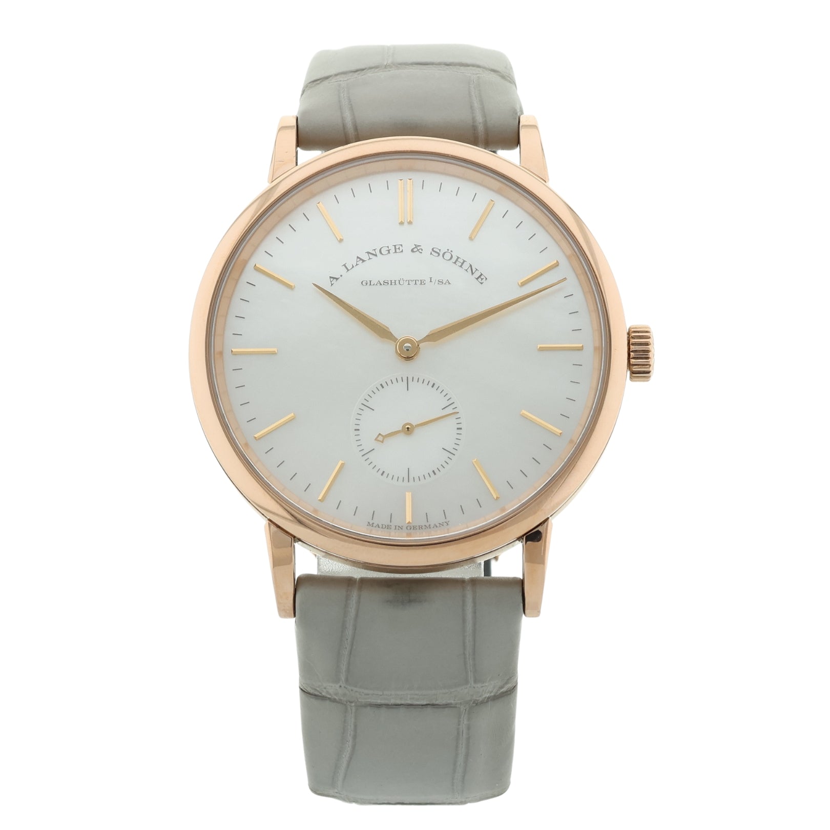 A. Lange & Söhne Saxonia 35mm, Perlmutt, Rotgold, Ref. 219.043 / LSLS2194AJ, B+P - LUXUHRIA