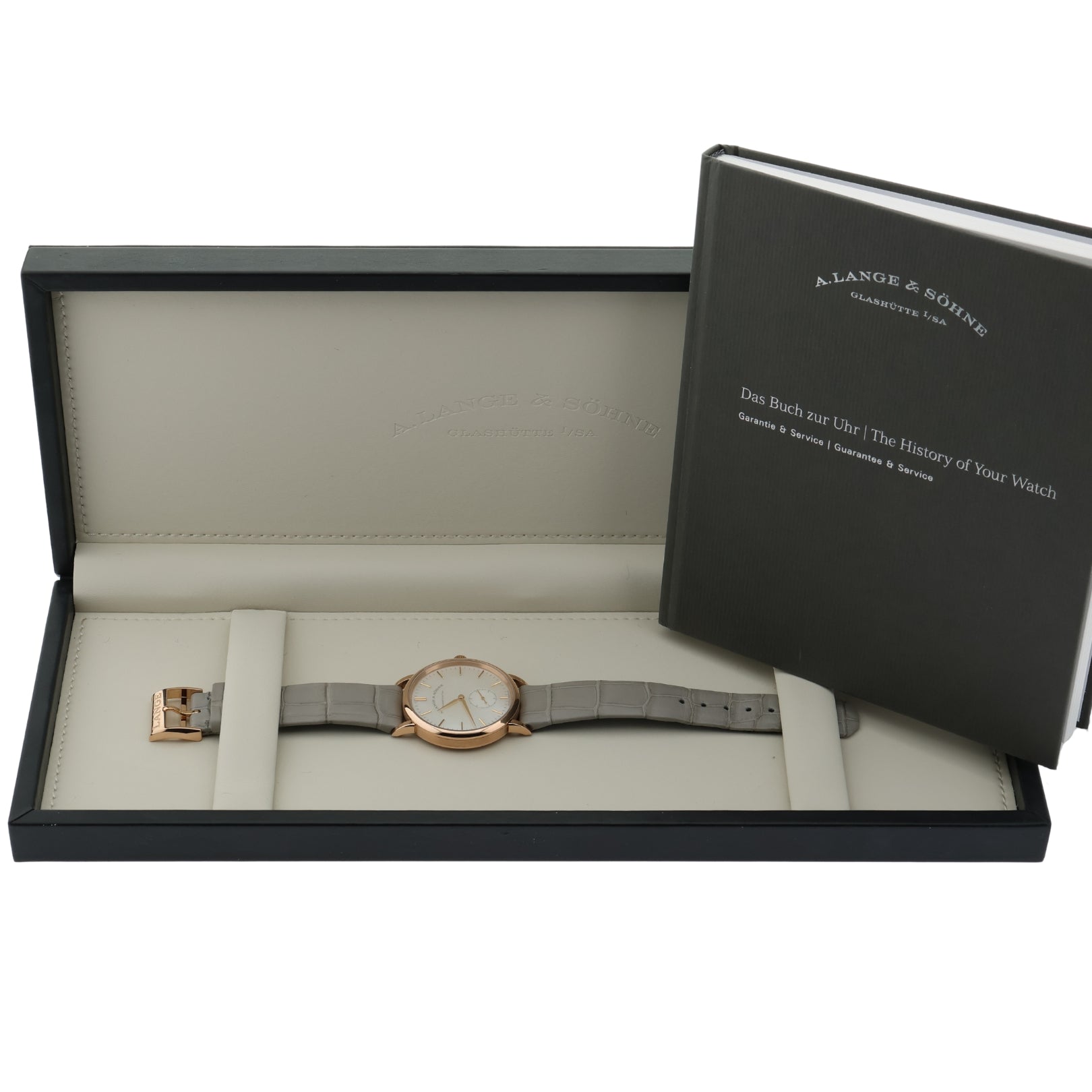 A. Lange & Söhne Saxonia 35mm, Perlmutt, Rotgold, Ref. 219.043 / LSLS2194AJ, B+P - LUXUHRIA