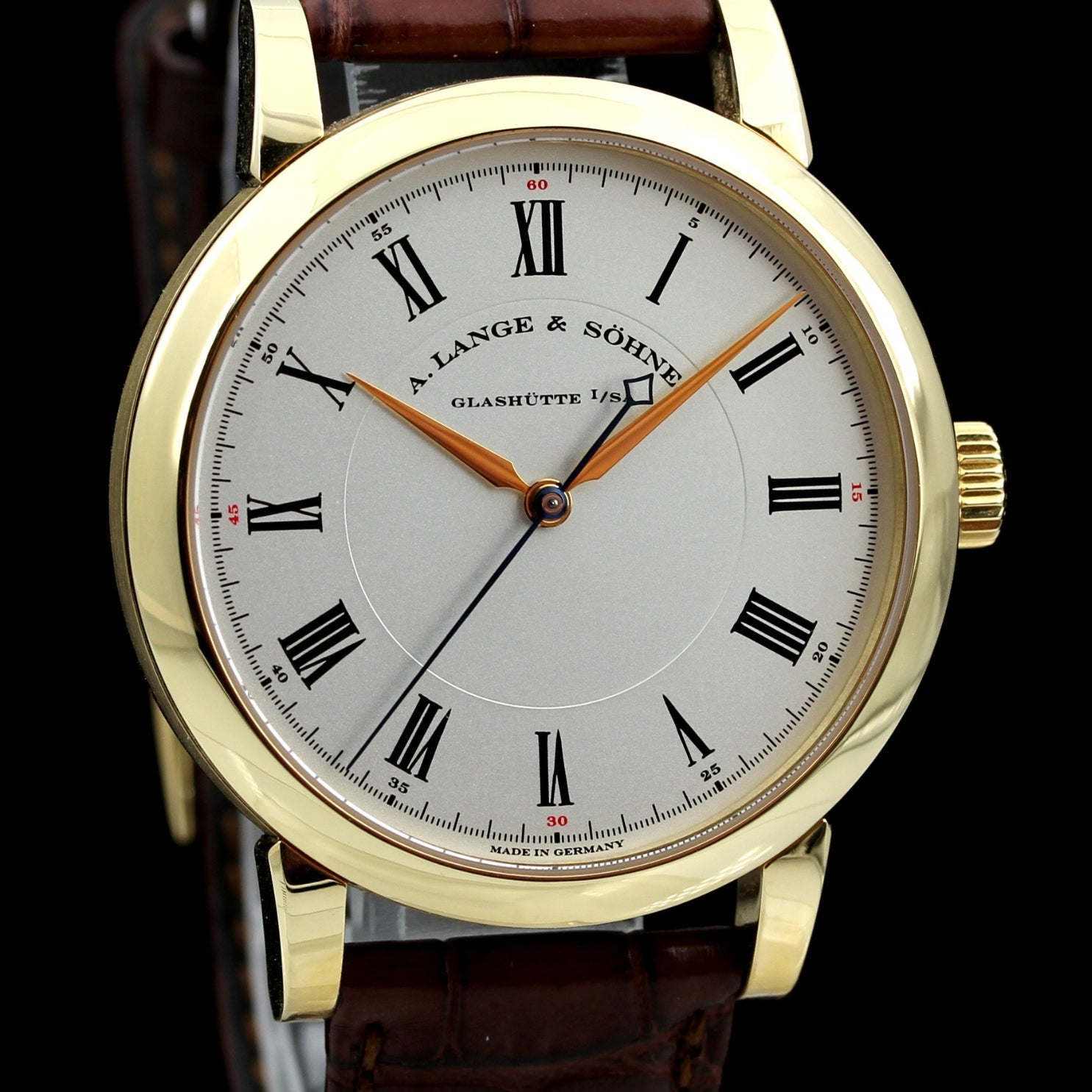 A.Lange & Söhne Richard Lange 40mm, Gelbgold, Full-Set Wempe, 232.021, B+P - LUXUHRIA