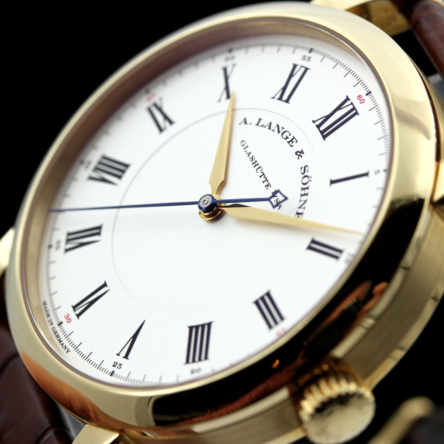 A.Lange & Söhne Richard Lange 40mm, Gelbgold, Full-Set Wempe, 232.021, B+P - LUXUHRIA