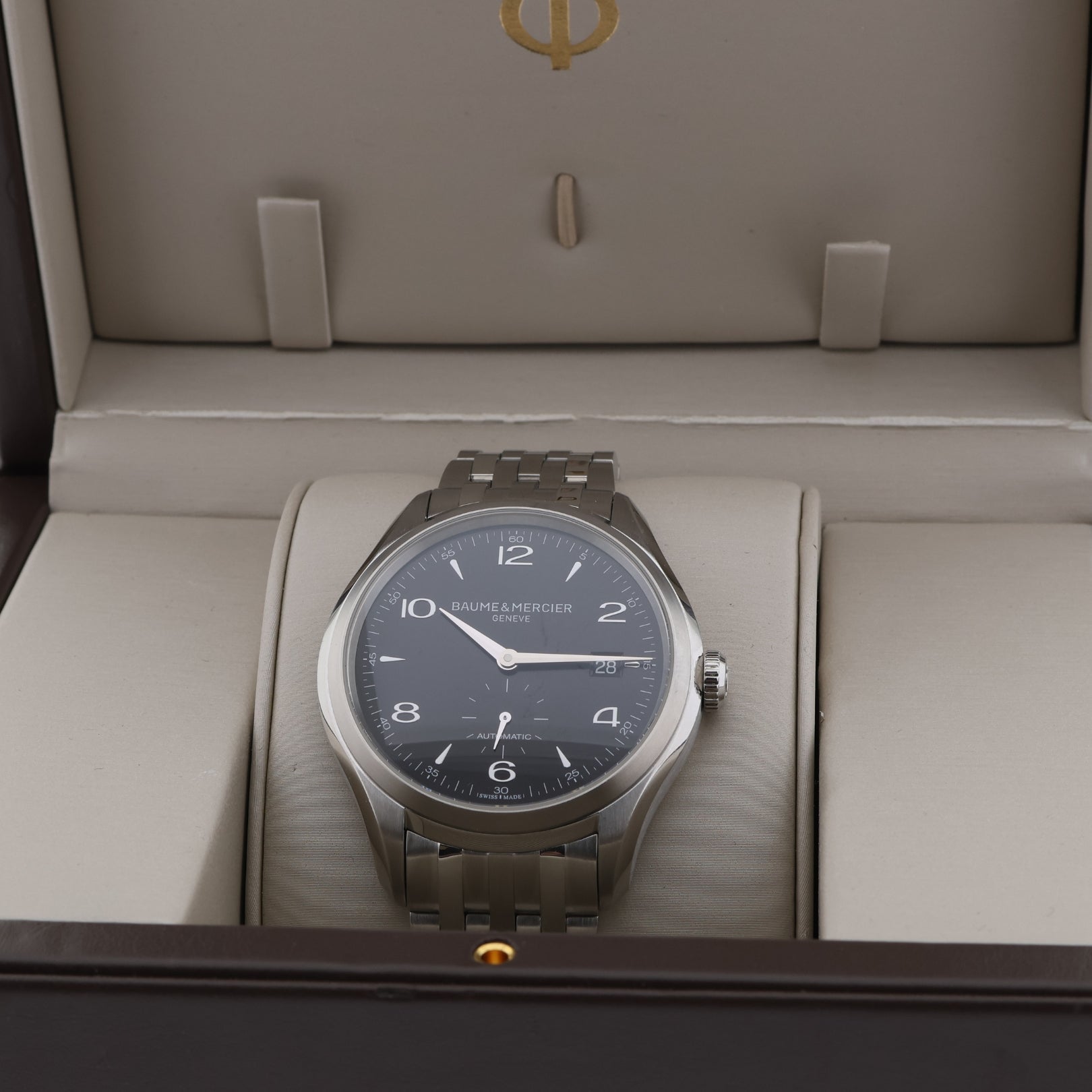 Baume & Mercier Clifton, Black Dial, Ref. M0A10100, B+P - LUXUHRIA