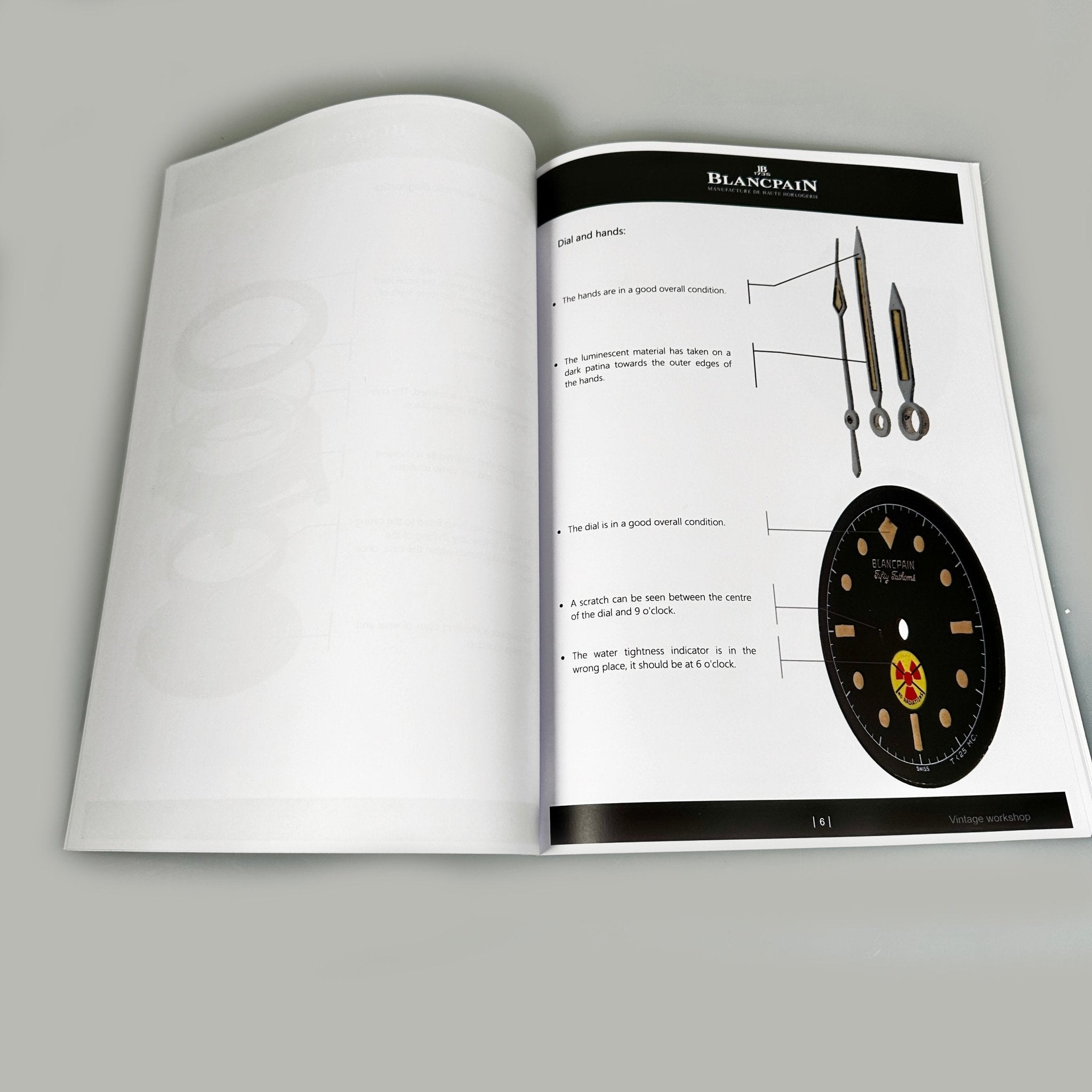 Blancpain Fifty Fathoms Vintage no Radiation, Vintage Blancpain Service 2021 - LUXUHRIA