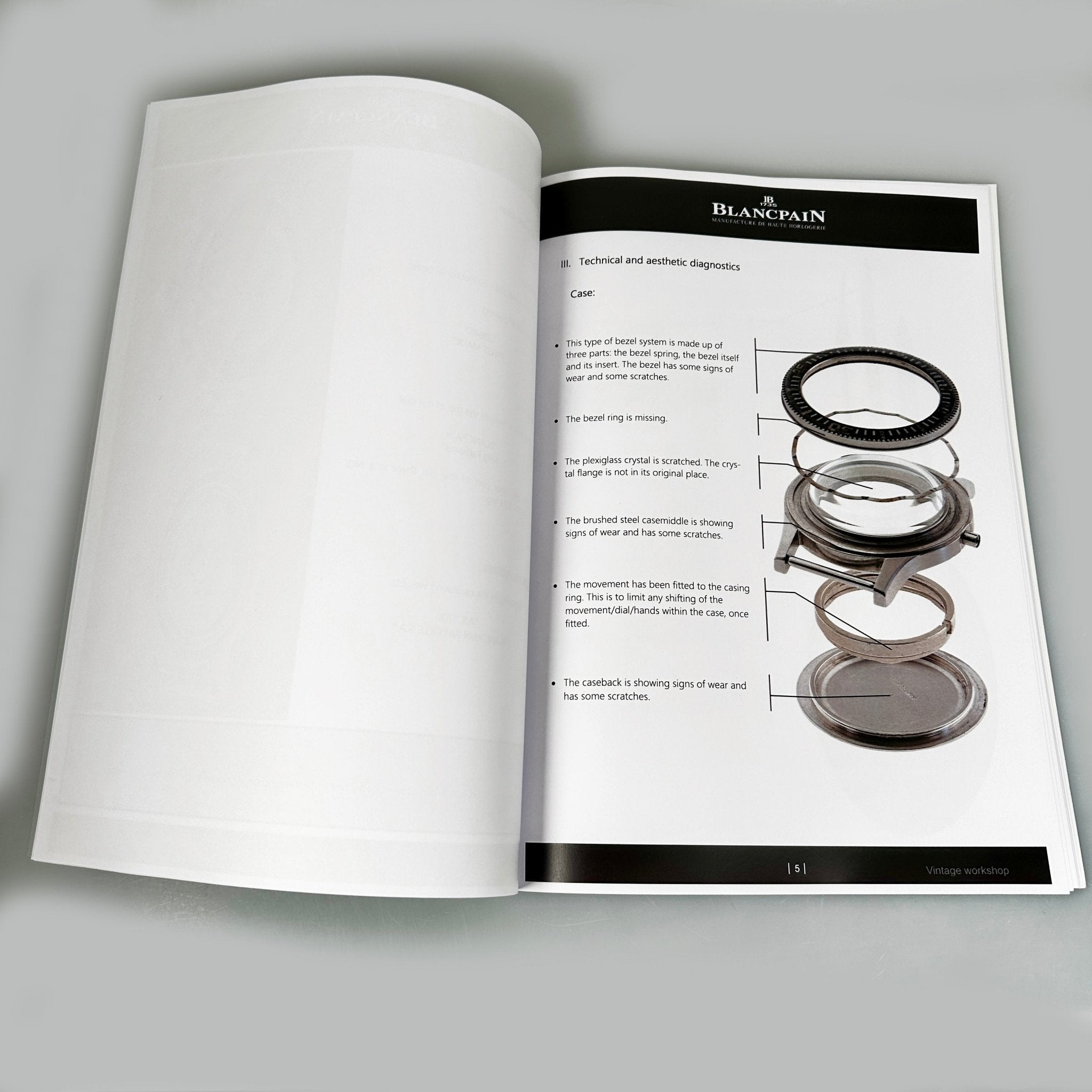 Blancpain Fifty Fathoms Vintage no Radiation, Vintage Blancpain Service 2021 - LUXUHRIA