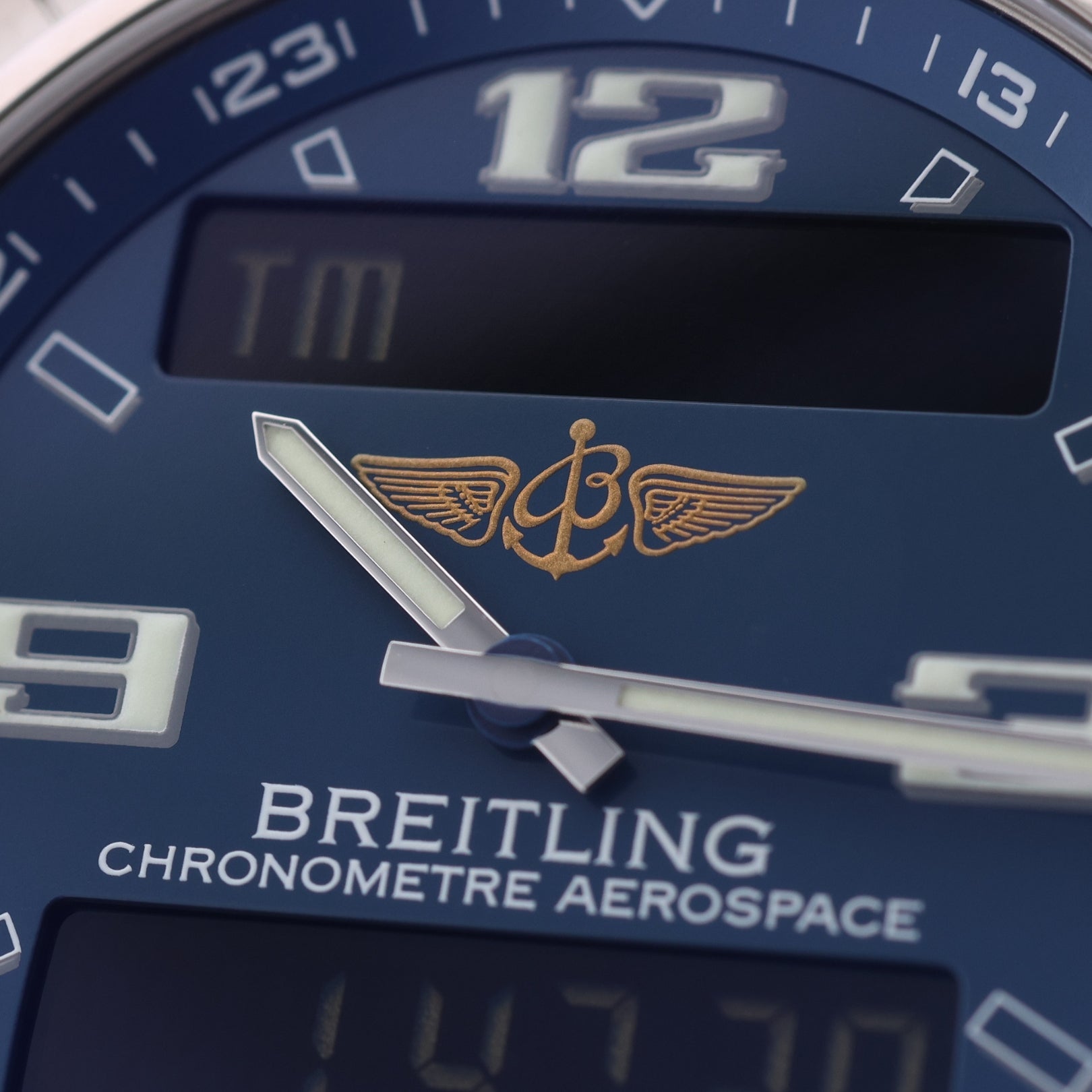 Breitling Aerospace Avantage, Titanium, Blue Dial, Ref. E7936210/C775, B+P - LUXUHRIA