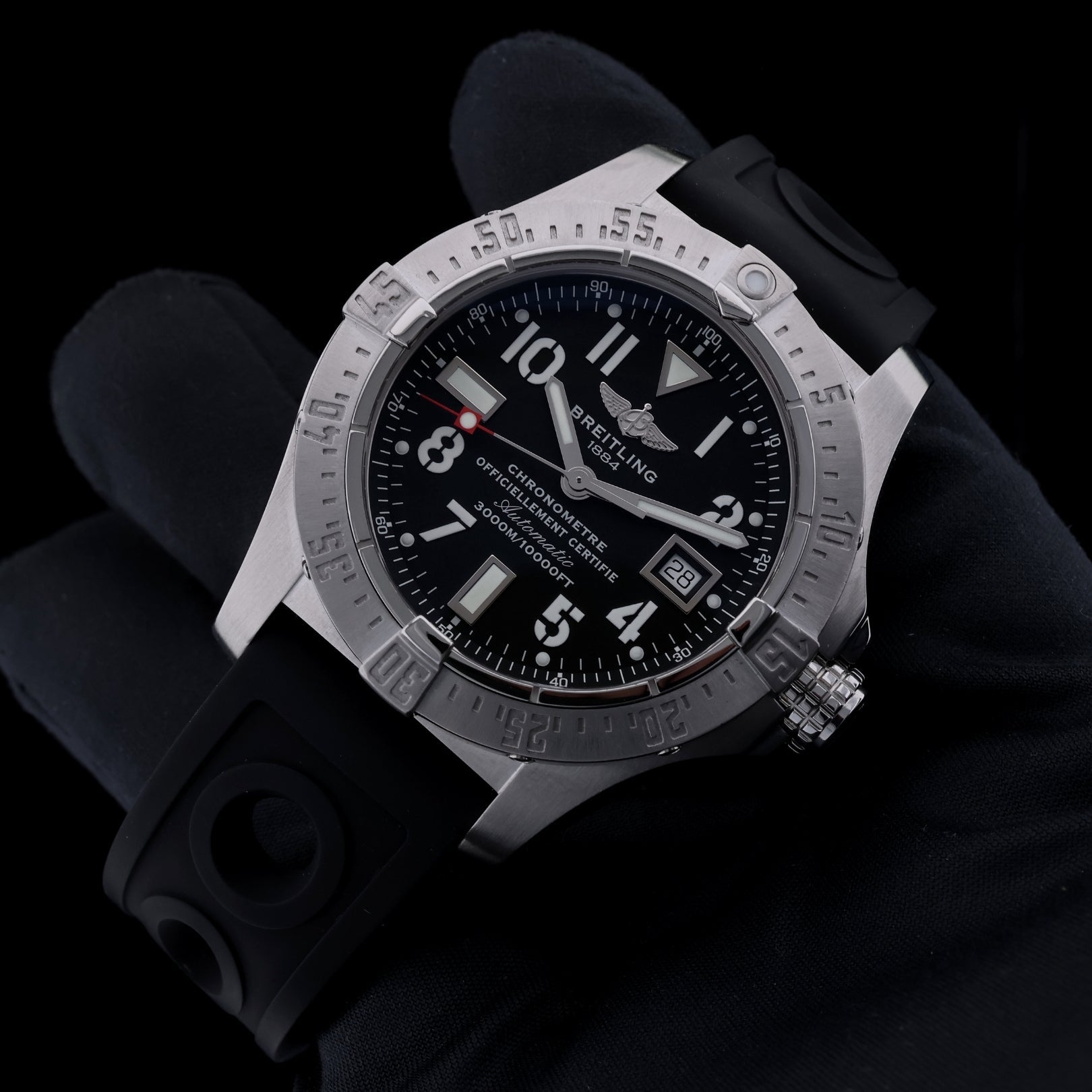 Breitling Avenger Seawolf, Kautschukband, 45mm, Ref. A1733010/B906, 08 - 2013, B+P - LUXUHRIA