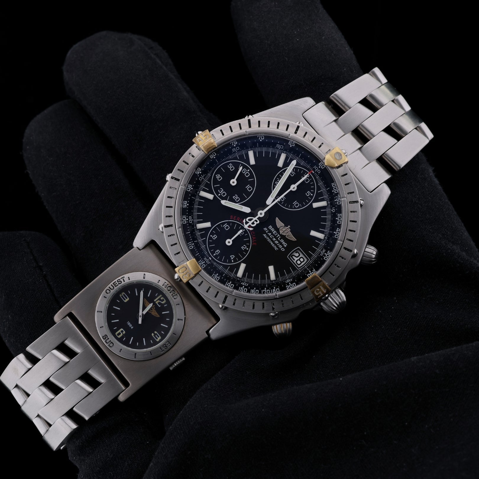 Breitling Chronomat Blackbird, UTC, Pilot Bracelet, Edelstahl, Ref. B13050.1, ohne B+P - LUXUHRIA