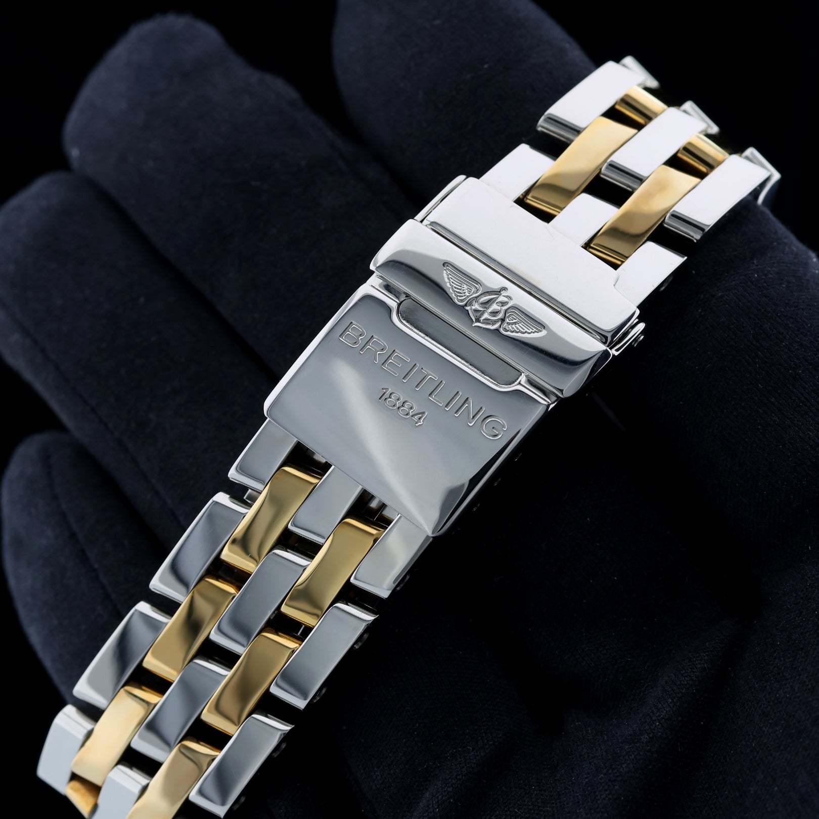 Breitling Chronomat "GT" 39mm, Blau Golden, Automatik, Ref. B13352, Stahl/Gold, Box - LUXUHRIA