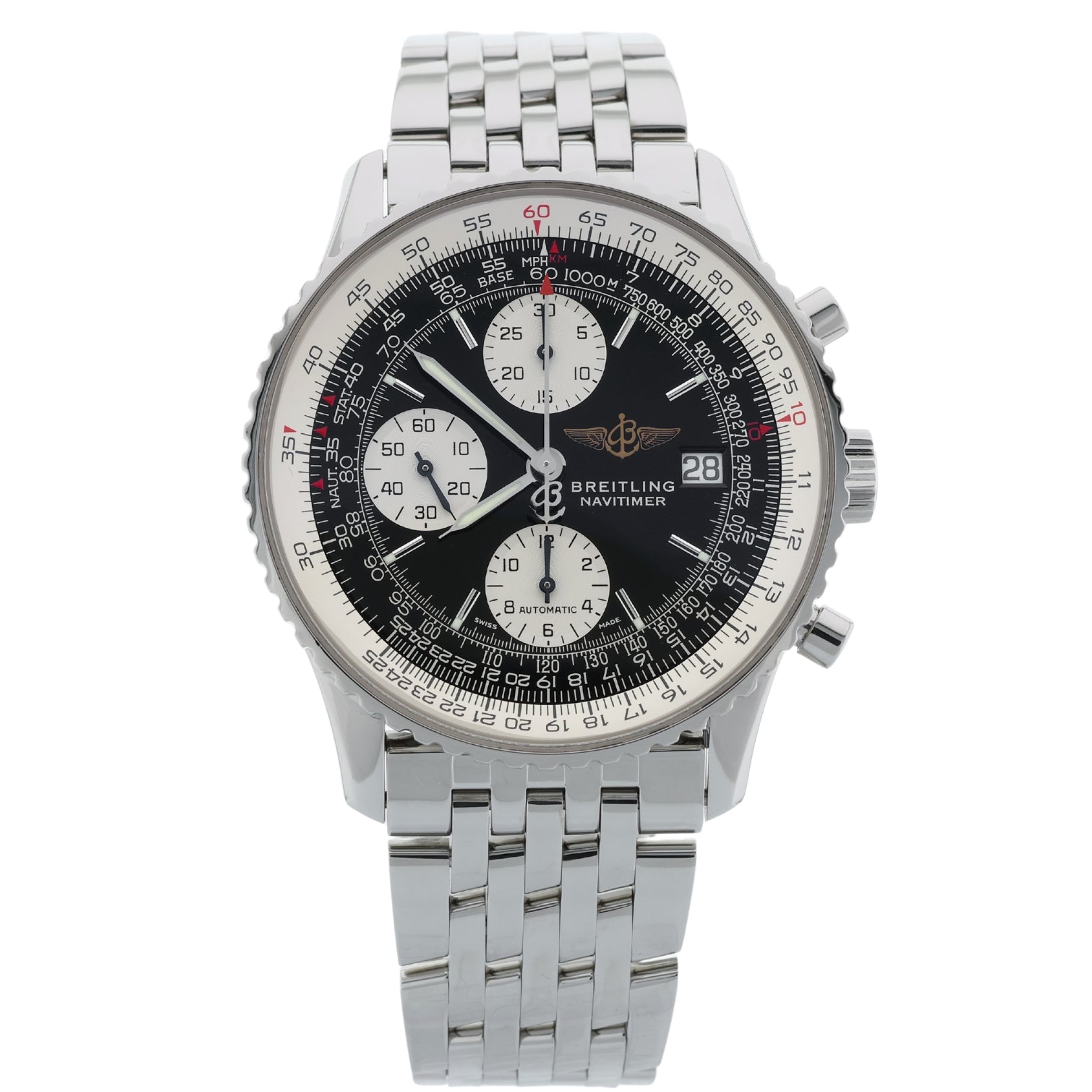 Breitling Old Navitimer Chronograph 41 mm, Ref. A13322 - 015, 11 - 2000, B+P - LUXUHRIA