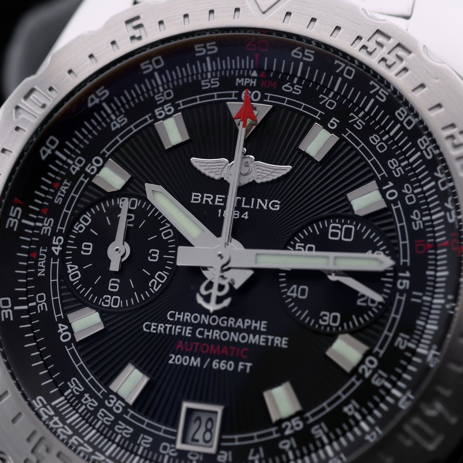 Breitling Skyracer Chronograph, Edelstahl, Ref. A27362, B+P - LUXUHRIA