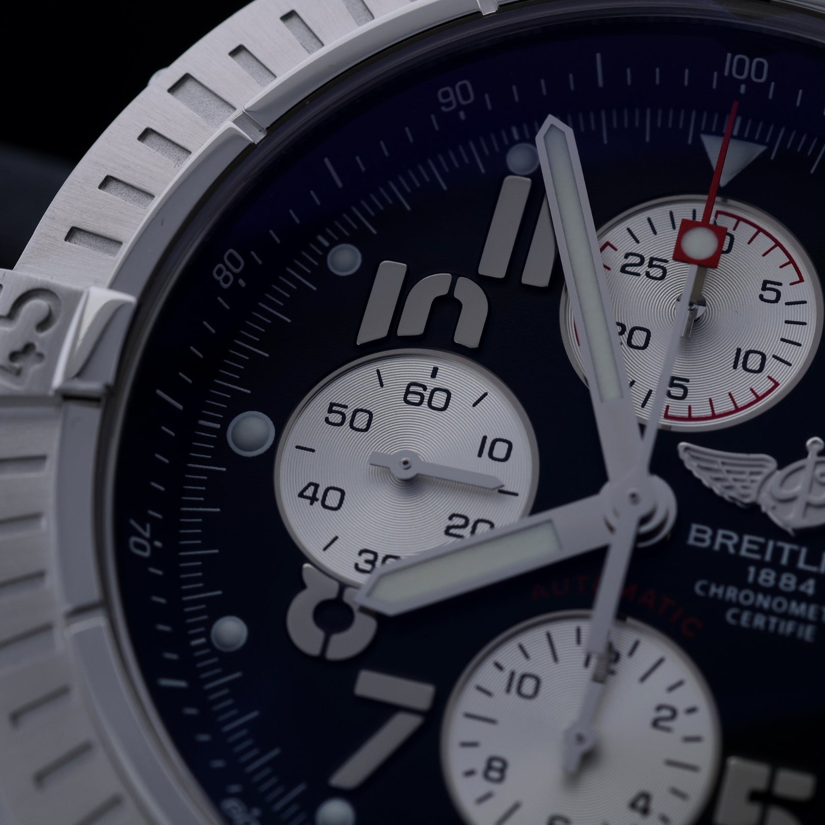 Breitling Super Avenger Chrono, Edelstahl, 48 mm, Ref. A13370, 03-2013, B+P - LUXUHRIA
