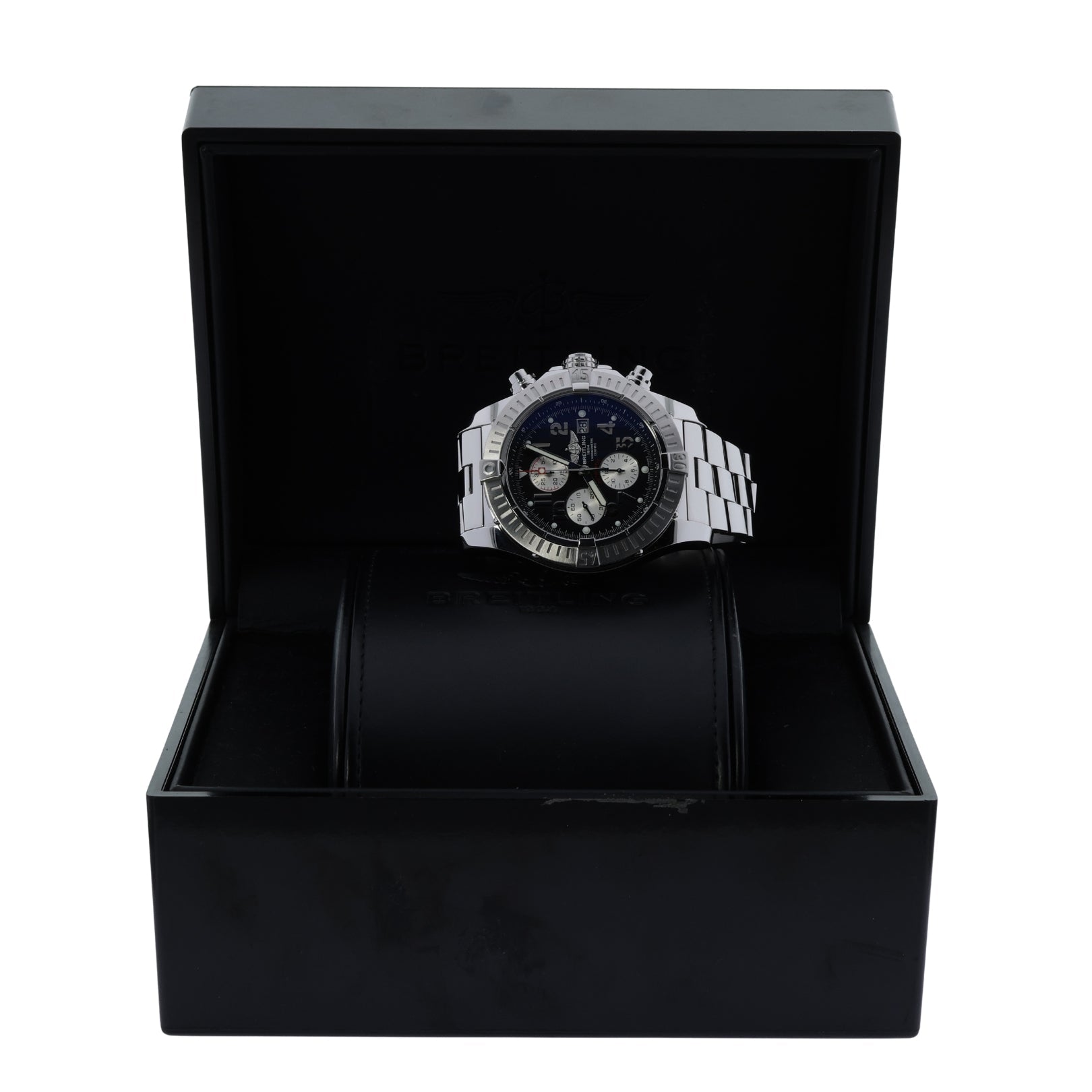 Breitling Super Avenger Chrono, Edelstahl, 48 mm, Ref. A13370, 03-2013, B+P - LUXUHRIA