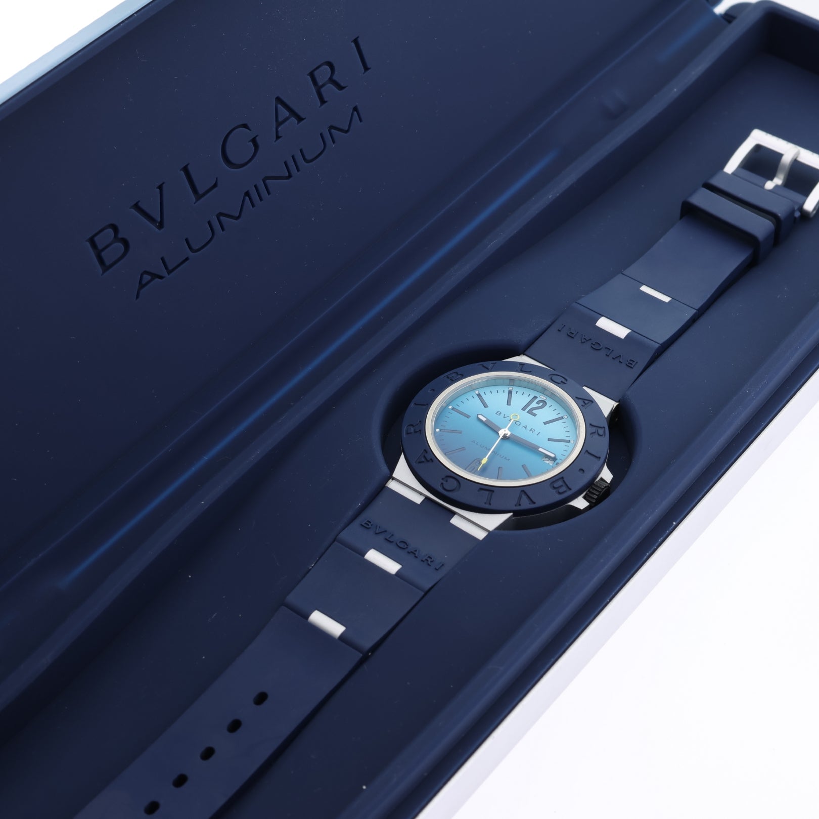Bulgari Aluminium, Capri Edition, Limited Edition 1000pcs., Ref. BB40AT/103815, mit Box - LUXUHRIA
