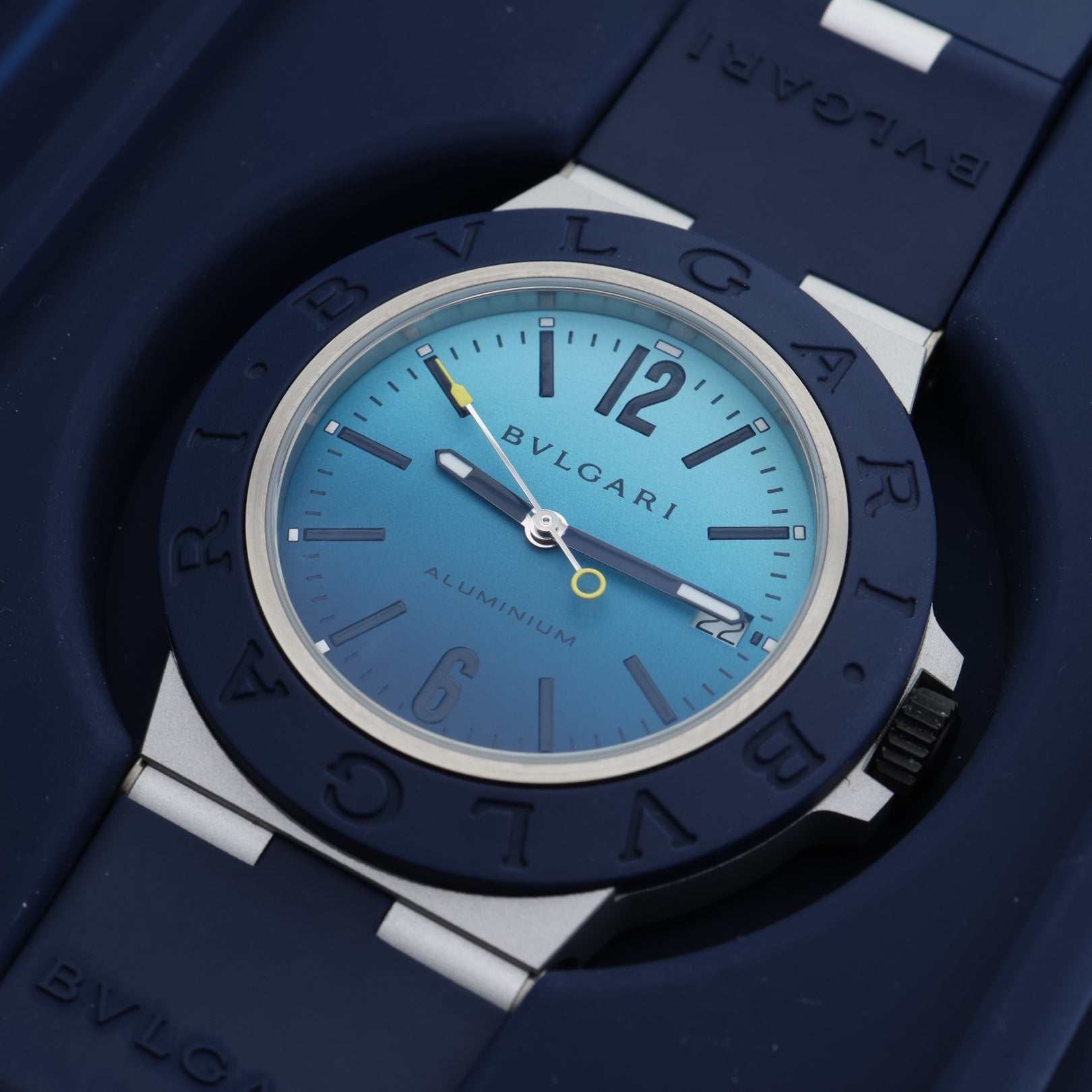 Bulgari Aluminium, Capri Edition, Limited Edition 1000pcs., Ref. BB40AT/103815, mit Box - LUXUHRIA