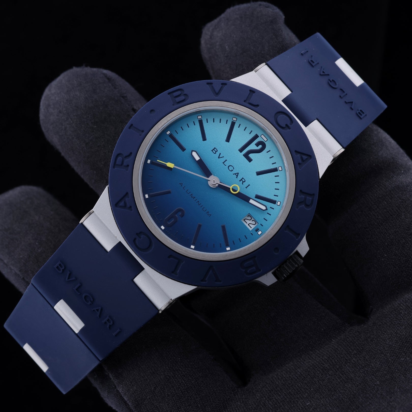 Bulgari Aluminium, Capri Edition, Limited Edition 1000pcs., Ref. BB40AT/103815, mit Box - LUXUHRIA