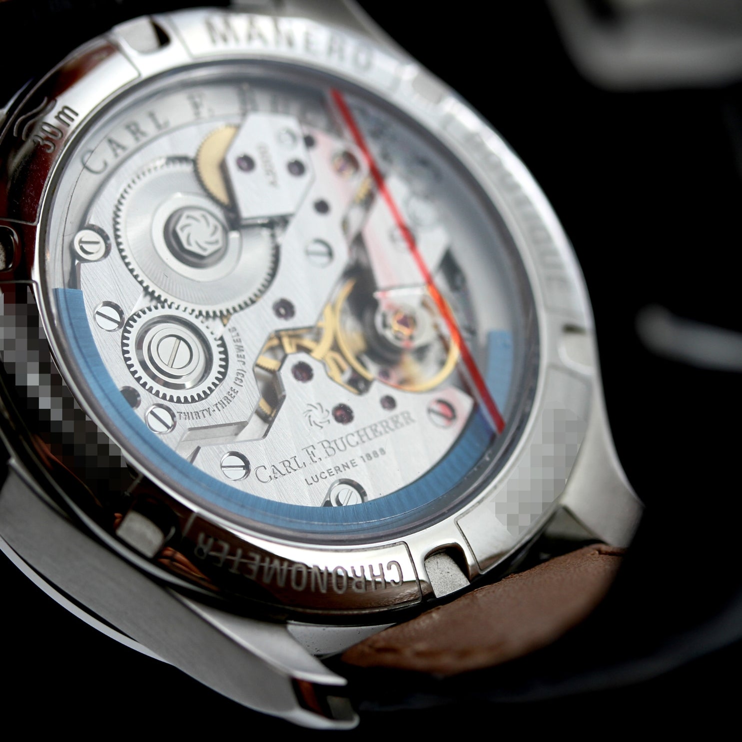 Carl F. Bucherer Manero Peripheral 40.6mm, Limited 188pcs., Blue Dial, 00.10917.08.53.88, 10 - 2019, B+P - LUXUHRIA