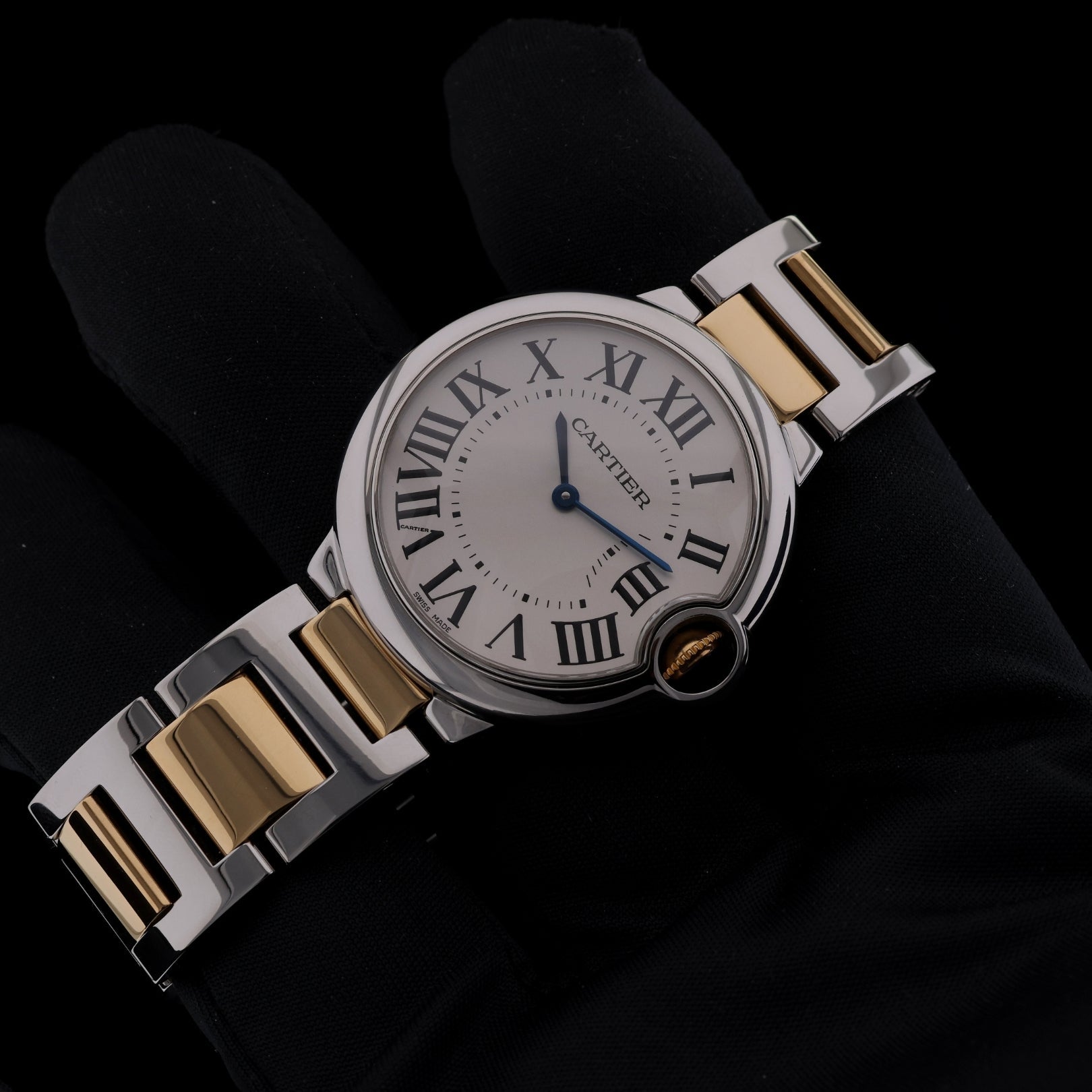Cartier Ballon Bleu, Edelstahl/Gelbgold, Ref. W69008Z3, 08-2008, B+P - LUXUHRIA