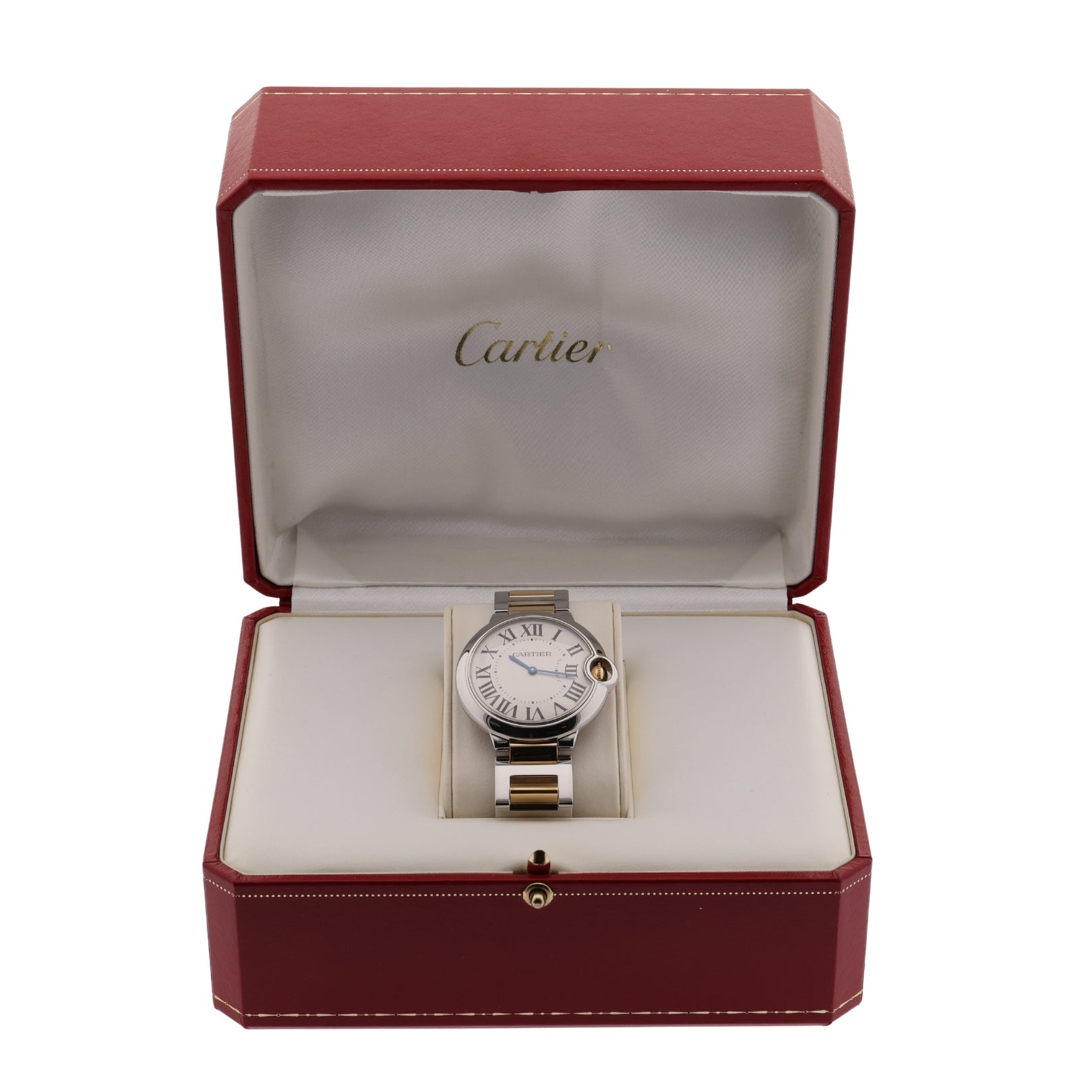 Cartier Ballon Bleu, Edelstahl/Gelbgold, Ref. W69008Z3, 08-2008, B+P - LUXUHRIA