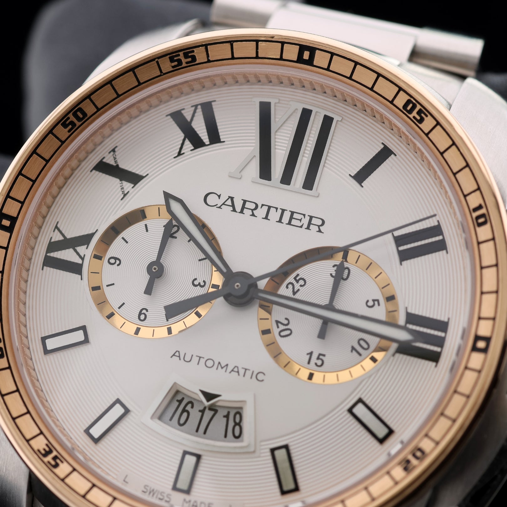 Cartier Calibre de Cartier Chronograph, 42mm, Ref. W7100042, 11 - 2014, B+P - LUXUHRIA