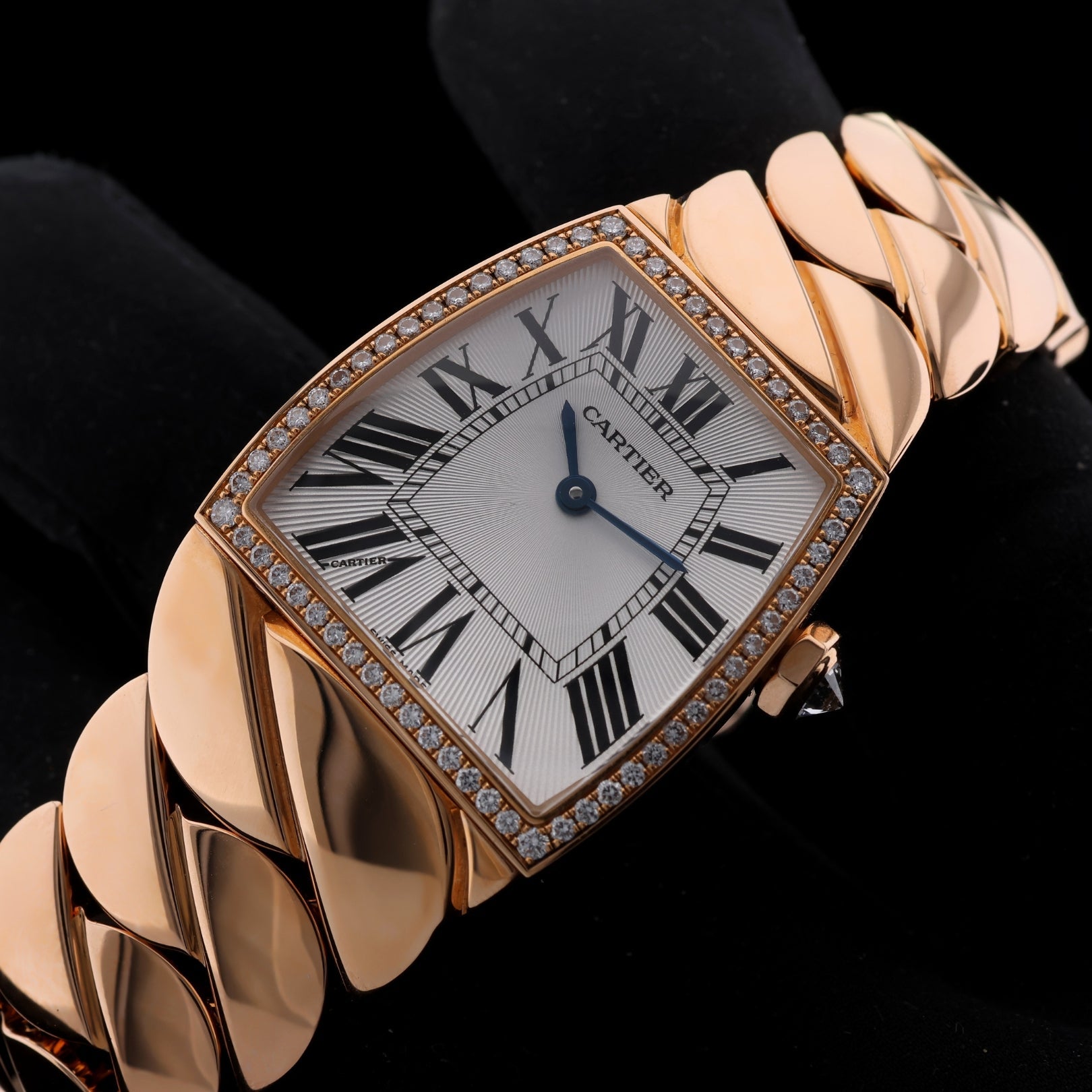 Cartier La Dona de Cartier, 18k Rosegold, Diamantlünette, 28x29mm, Ref. 2896, B+P - LUXUHRIA