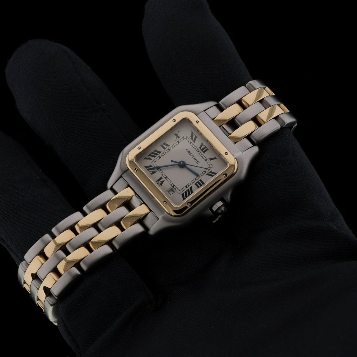 Cartier Panthère, 2-Reihig, Service 2026, 27mm, Stahl/Gold, Ref. 1100, ohne B+P - LUXUHRIA