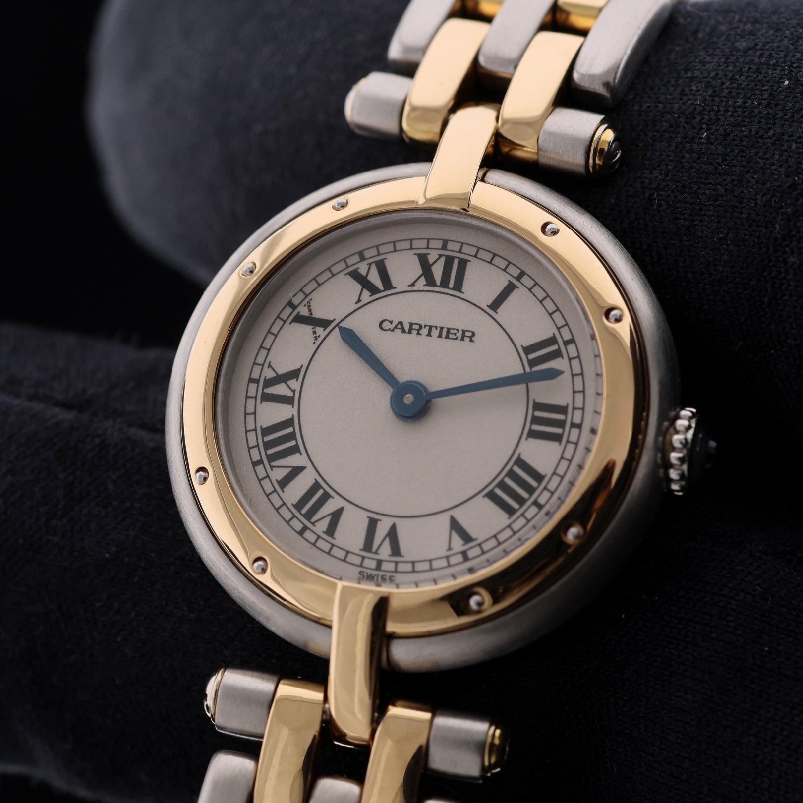 Cartier Panthère Vendome Vintage, 2-Reihig, Stahl/Gelbgold, Ref. 166920, ohne B+P - LUXUHRIA