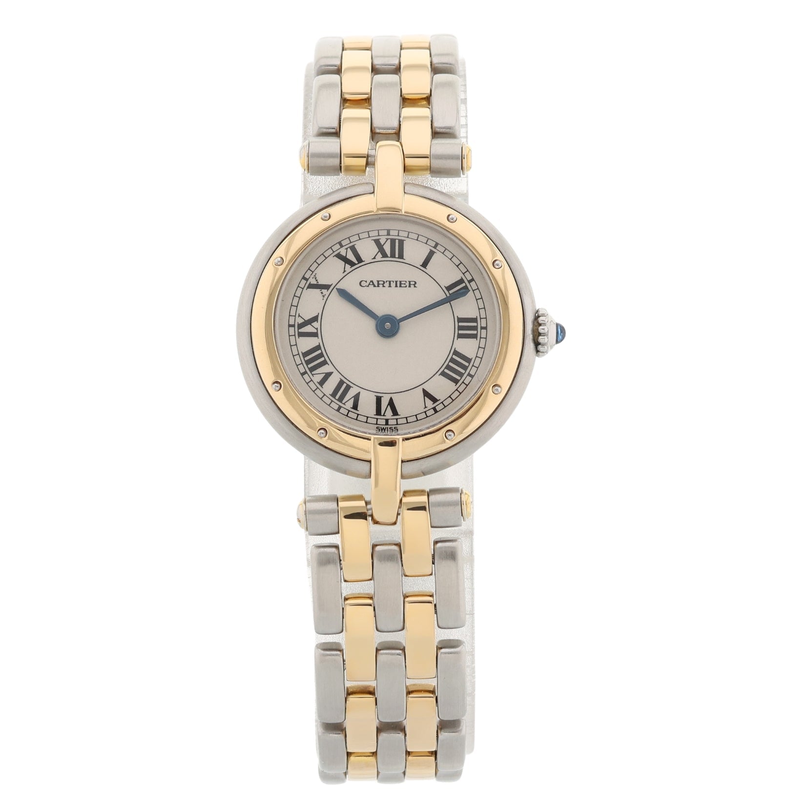 Cartier Panthère Vendome Vintage, 2-Reihig, Stahl/Gelbgold, Ref. 166920, ohne B+P - LUXUHRIA