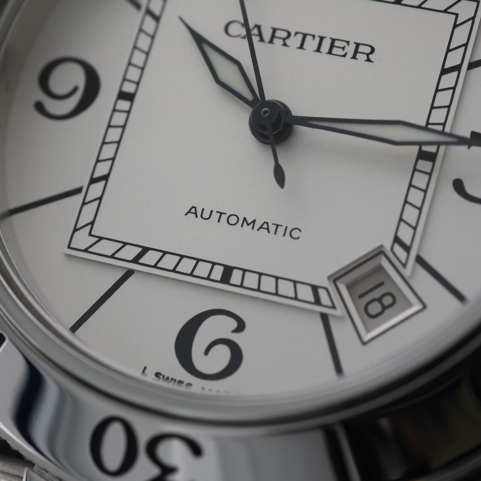 Cartier Pasha de Cartier Seatimer, White Dial, 40mm, Edelstahl, Ref. 2790, mit Box - LUXUHRIA