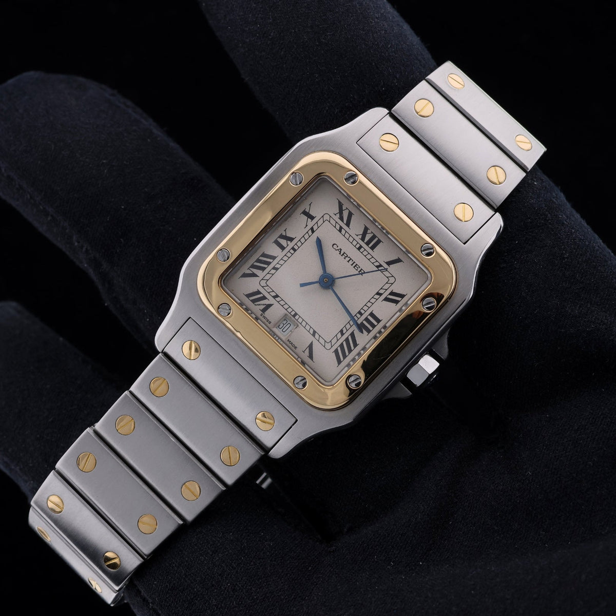 Cartier Santos Galbée, Quartz, 29x41mm, Ref. 187901, ohne B+P - LUXUHRIA