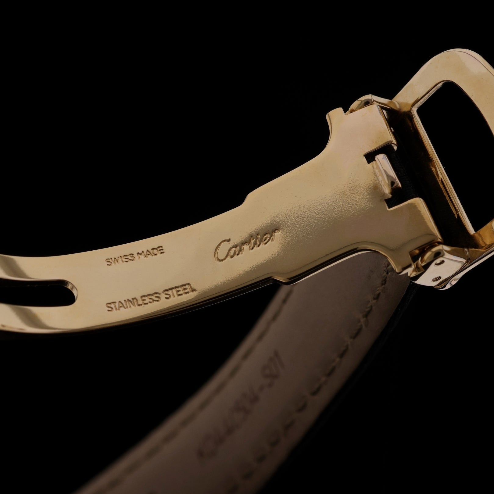 Cartier Tank Vermeil, Trinity Dial, Faltschliesse, Quartz, 20x28mm, Ref. 1613, 07-1996, B+P - LUXUHRIA