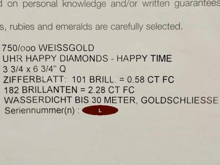 Chopard Happy Diamonds Happy Time 37mm, 283 Diamonds (2,86ct.), Ref. 207229 - LUXUHRIA