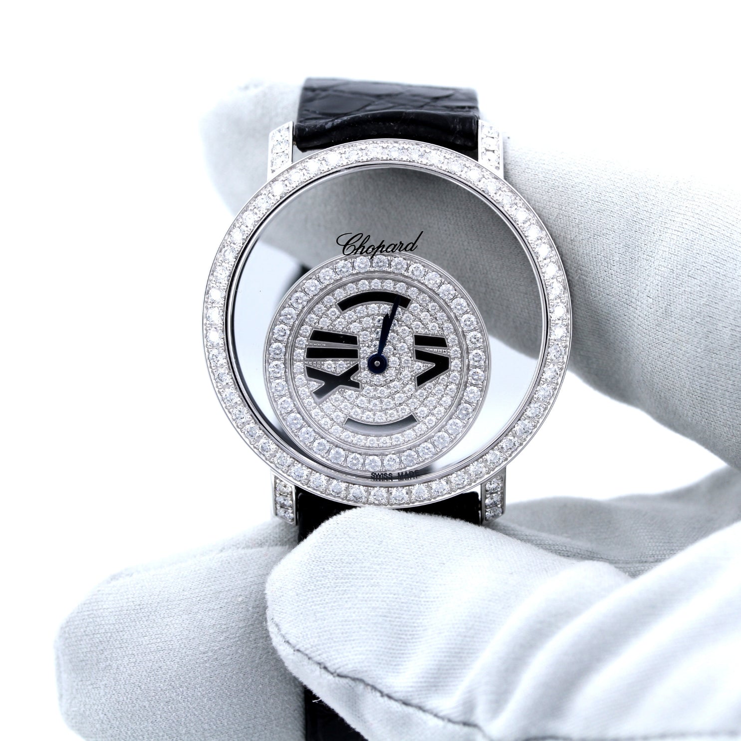 Chopard Happy Diamonds Happy Time 37mm, 283 Diamonds (2,86ct.), Ref. 207229 - LUXUHRIA