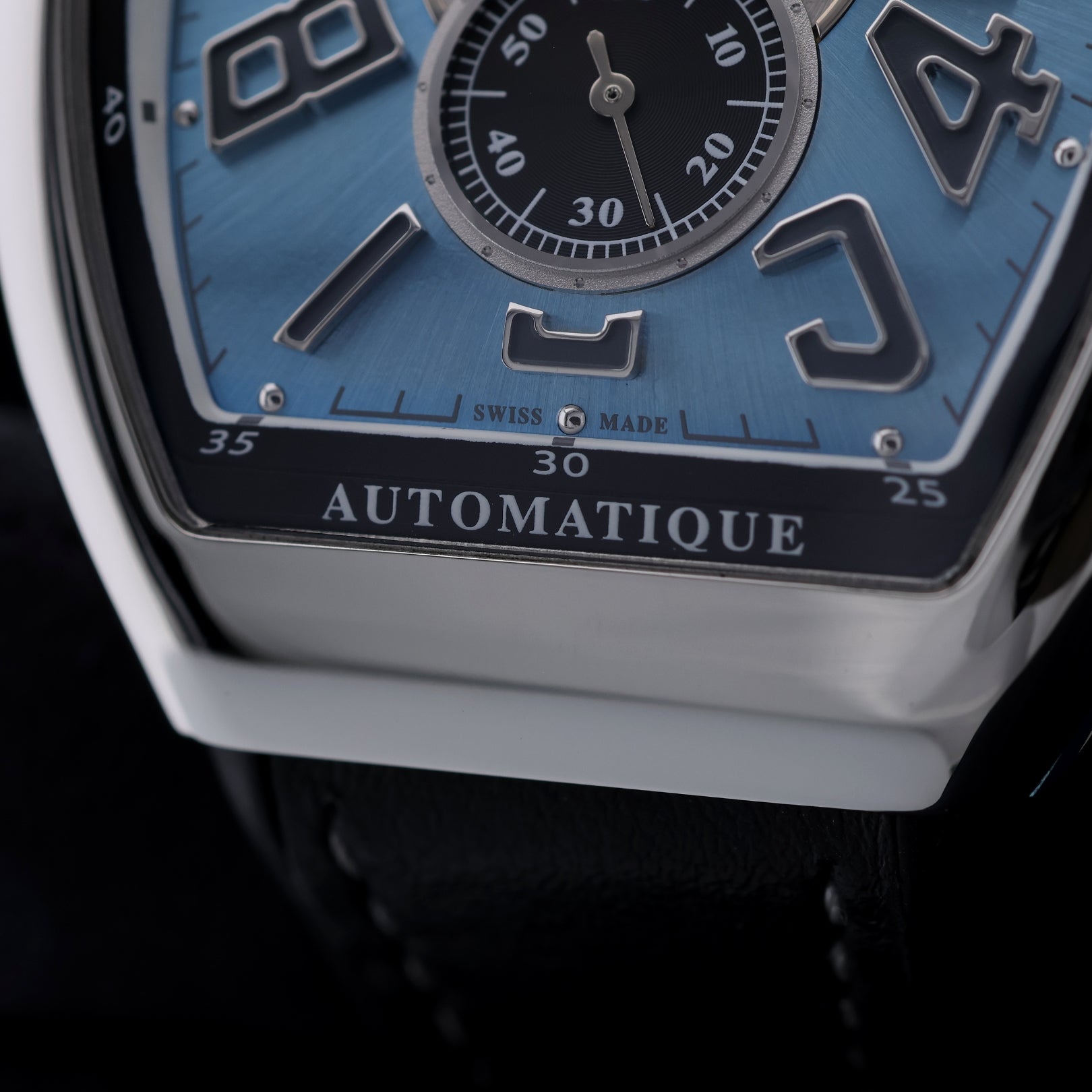 Franck Muller Vanguard, Edelstahl, Ice Blue, Ref. 01T 41V SS6AT AC F0V, 2024 B+P - LUXUHRIA