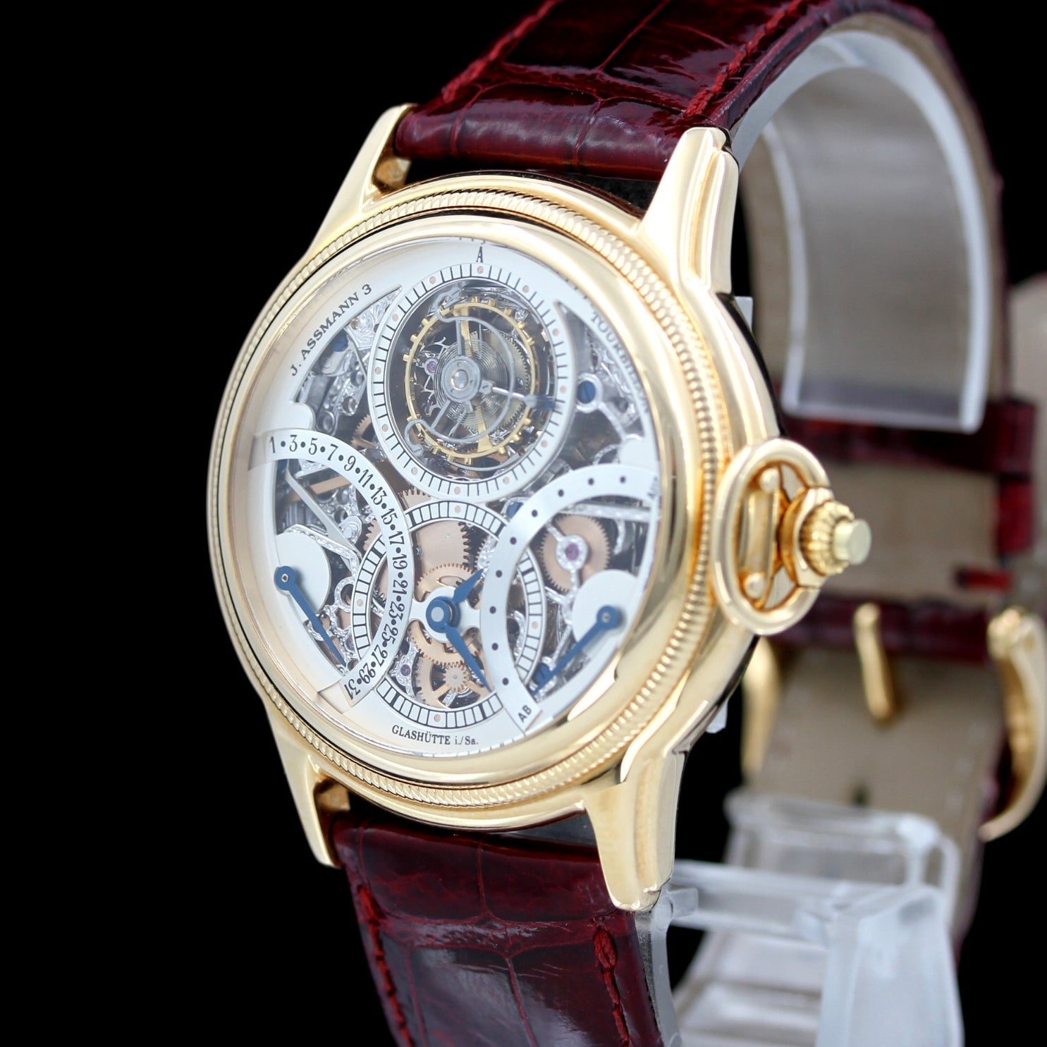 Glashütte Original, Julius Assmann 3 Tourbillon, Limited 25 Pieces, Rarität, Fullset, B+P - LUXUHRIA