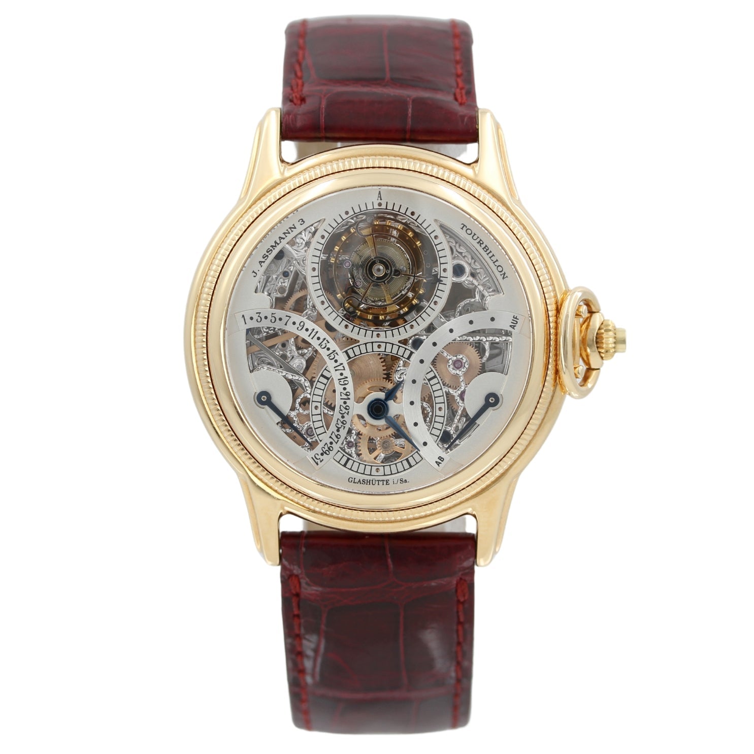Glashütte Original, Julius Assmann 3 Tourbillon, Limited 25 Pieces, Rarität, Fullset, B+P - LUXUHRIA
