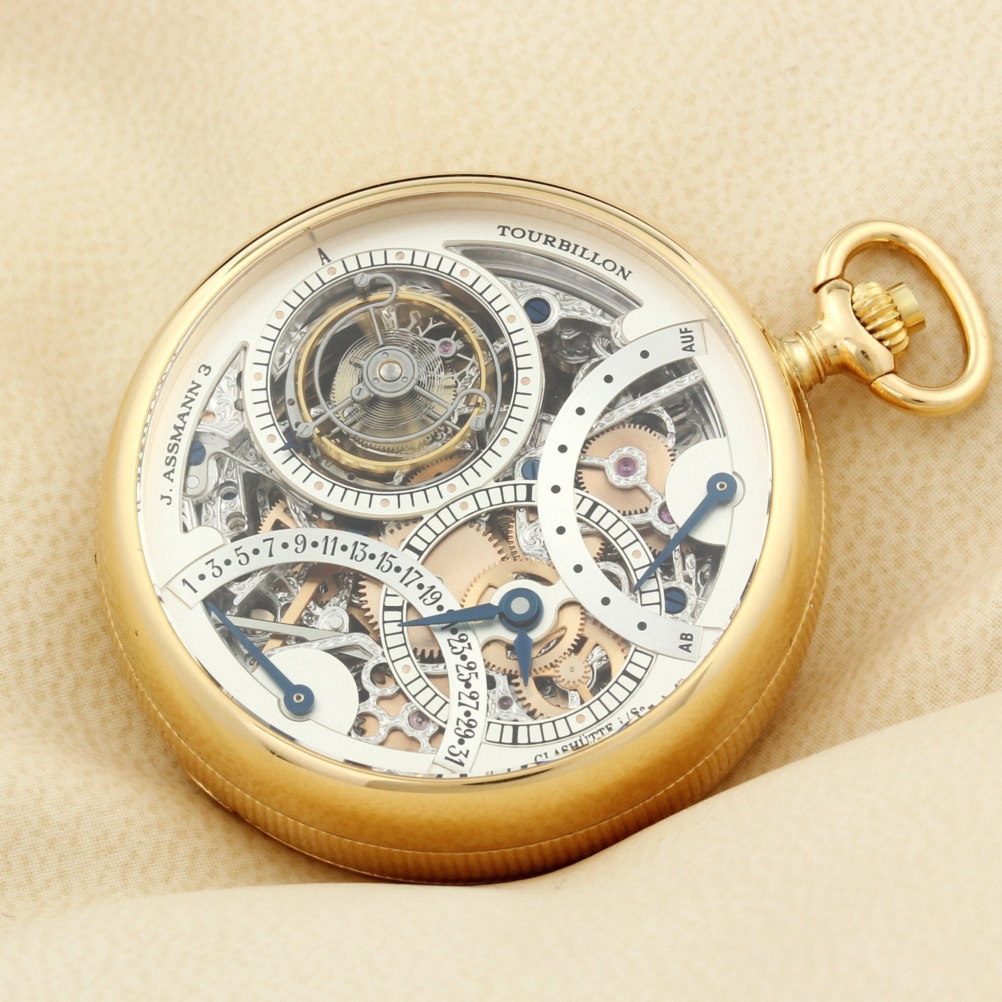 Glashütte Original, Julius Assmann 3 Tourbillon, Limited 25 Pieces, Rarität, Fullset, B+P - LUXUHRIA