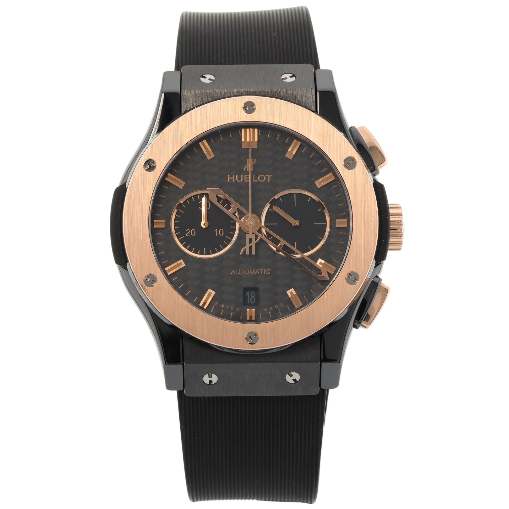 Hublot Classic Fusion Chronograph 42 mm, Keramik, Ref. 541.CO.1780.RX, B+P - LUXUHRIA